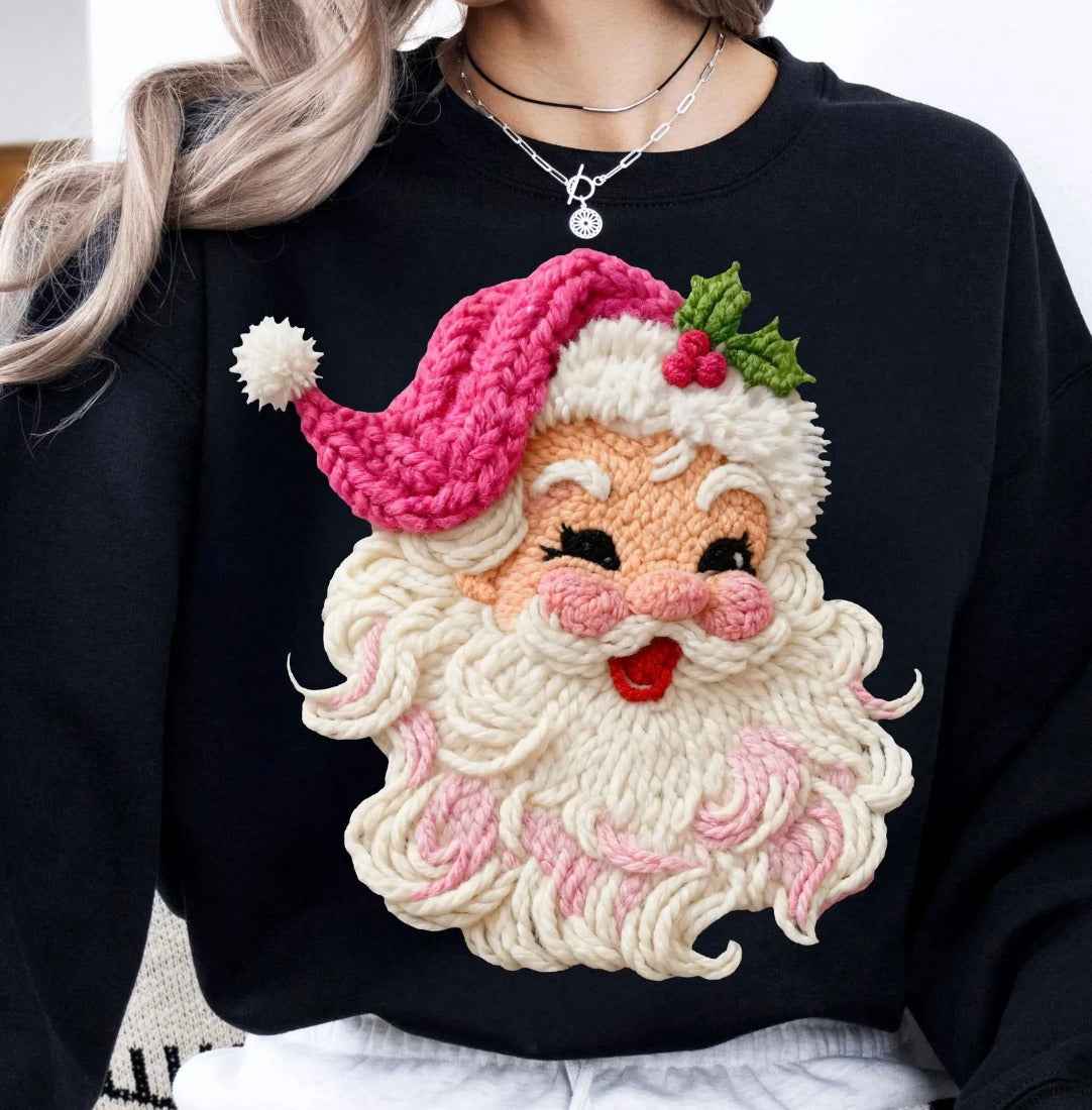 Santa in Stitches Graphic Tee and Sweatshirt
