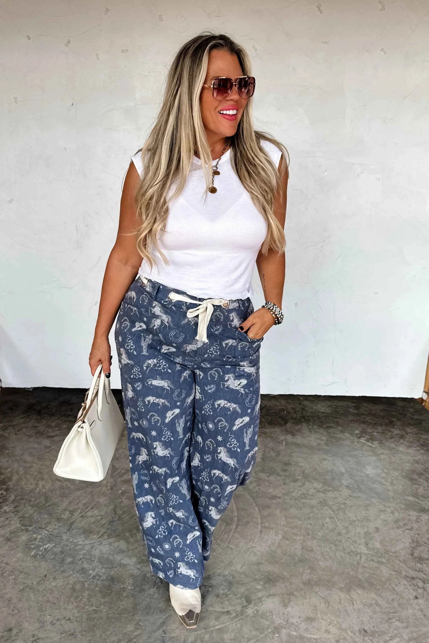 PREORDER: Rodeo Sky Stretch Denim Pants