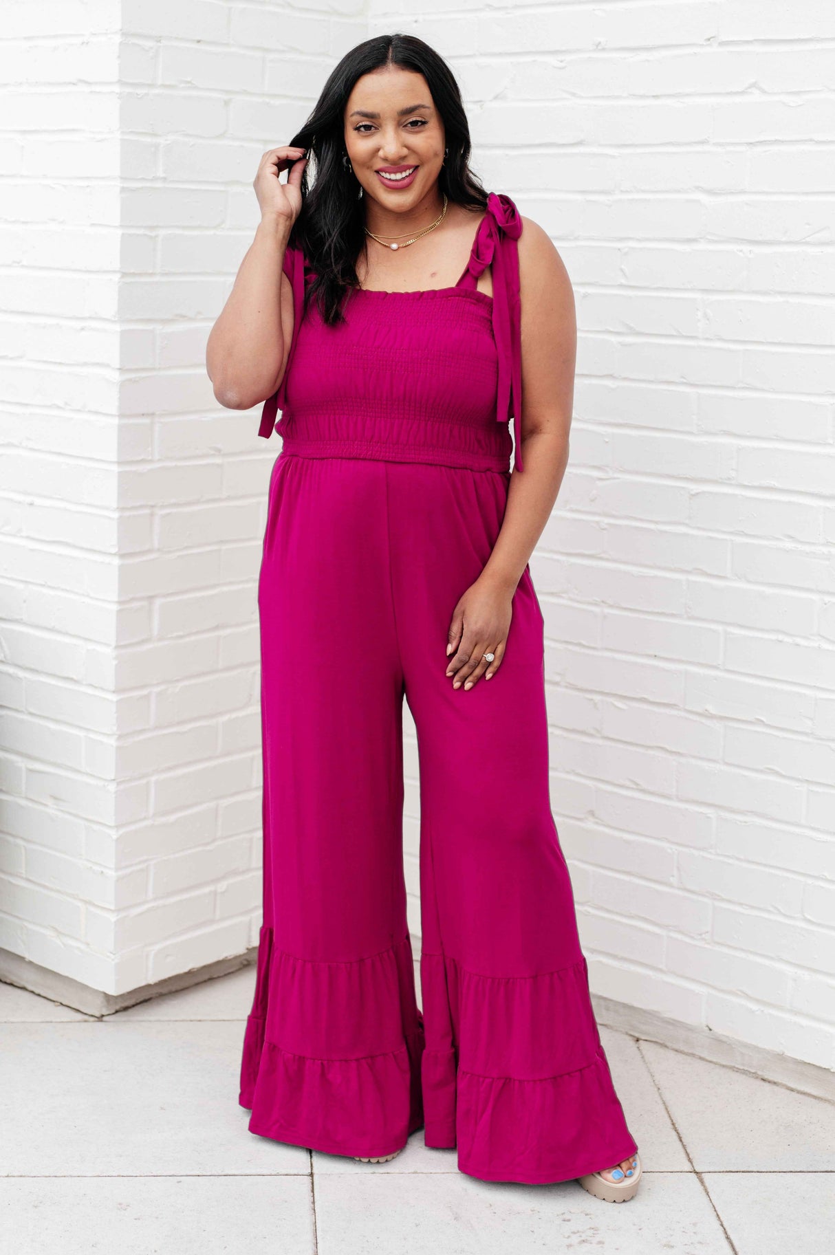 Almost Available Flared Jumpsuit - Liarian Unlimited Boutique