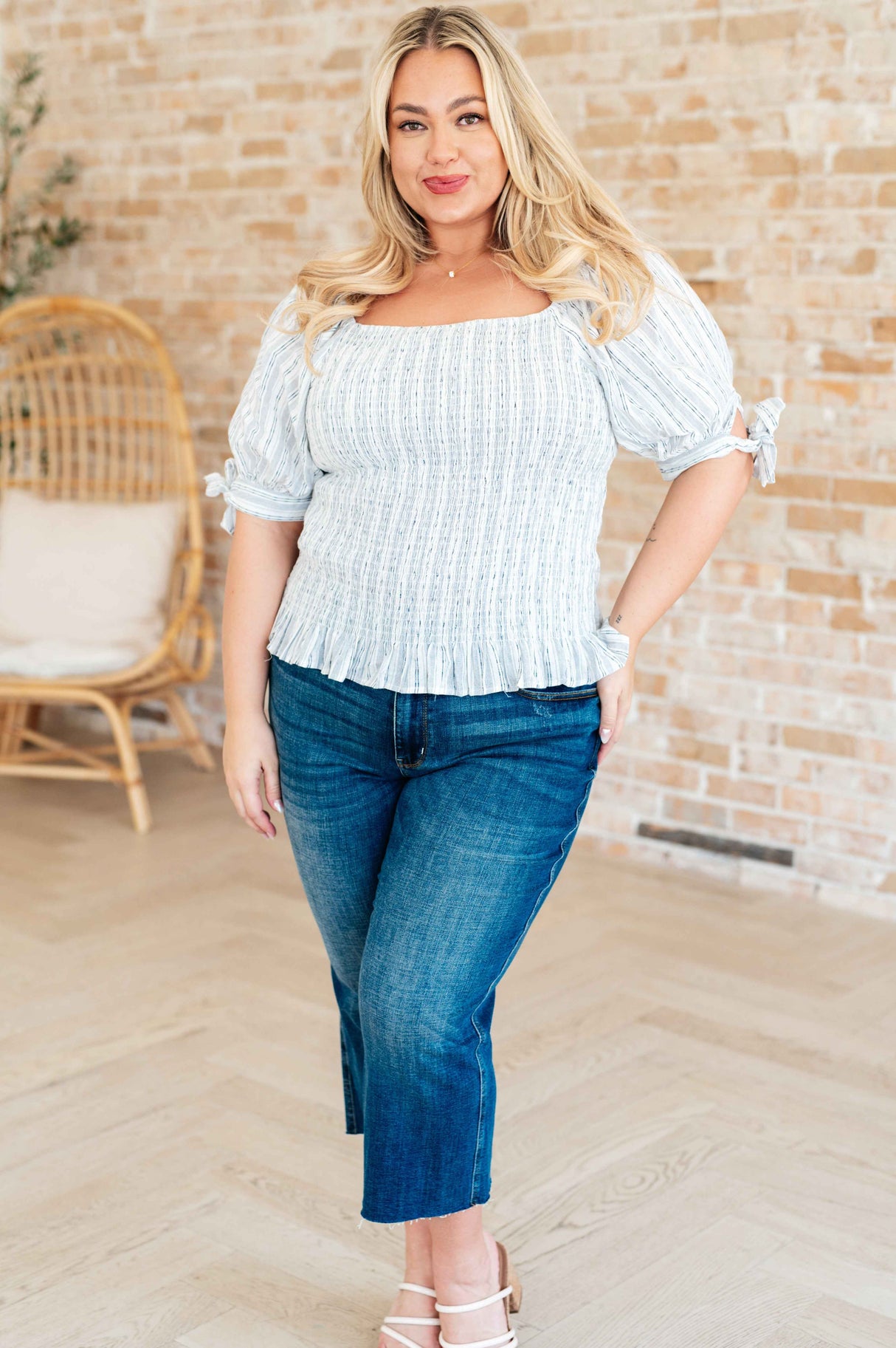 Anticipating More Smocked Blouse - Liarian Unlimited Boutique
