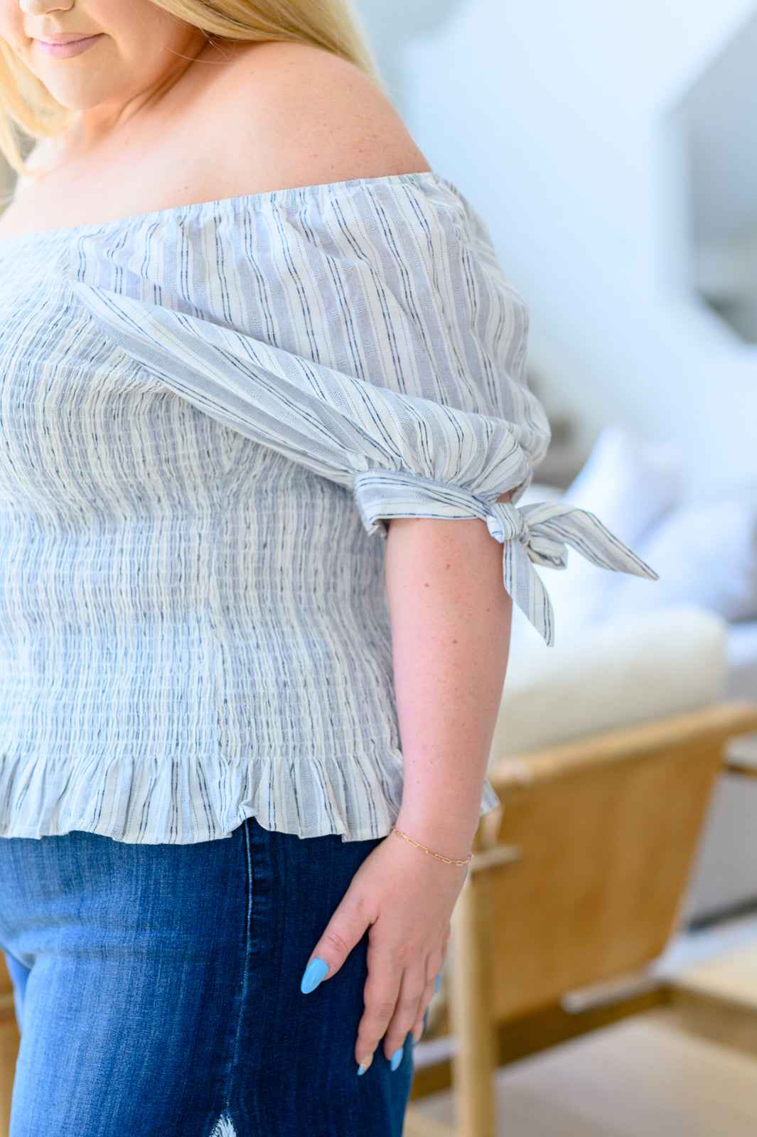 Anticipating More Smocked Blouse - Liarian Unlimited Boutique