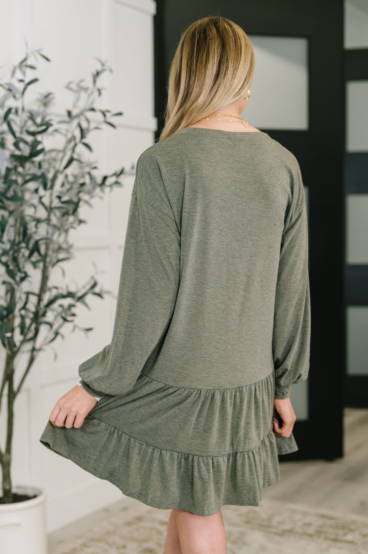 Vestido de punto de manga larga Autumn Breeze