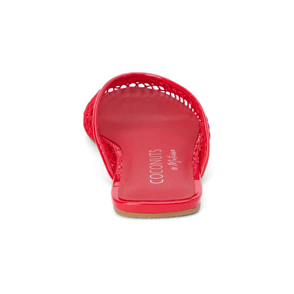 Brooklyn Flat Mule in Red