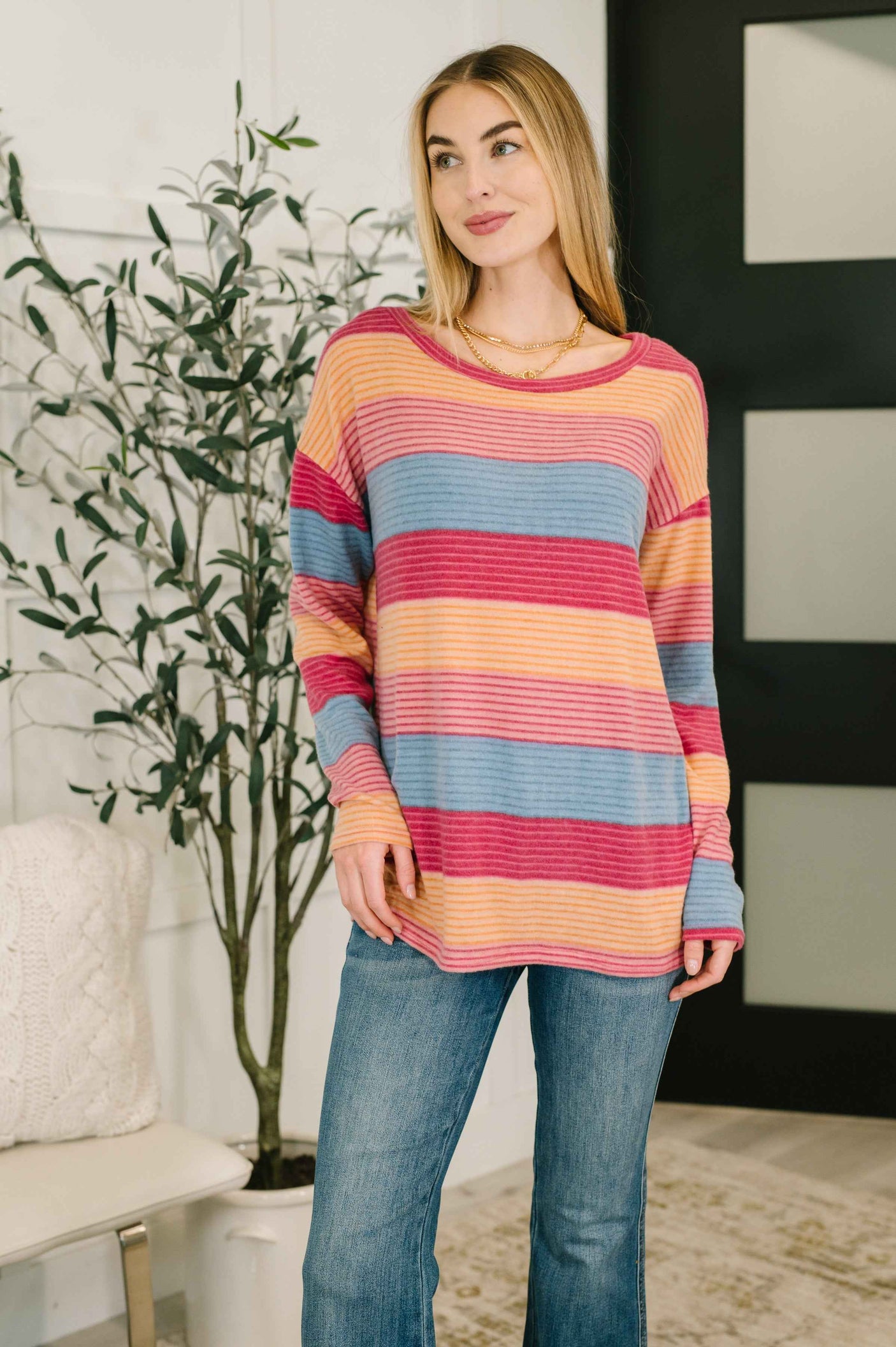 Back Home Drop Shoulder Top