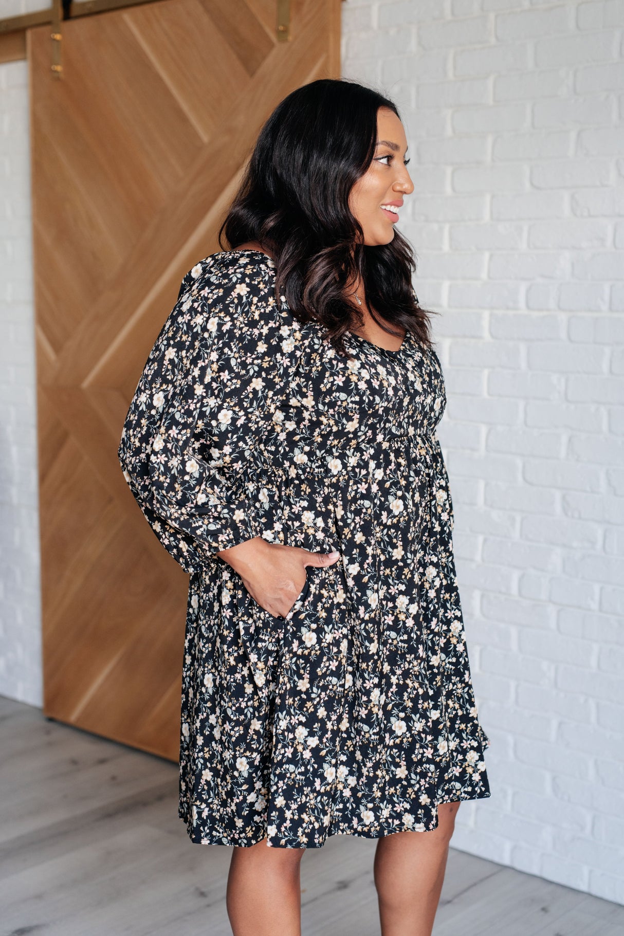 Vestido floral de regreso al inicio