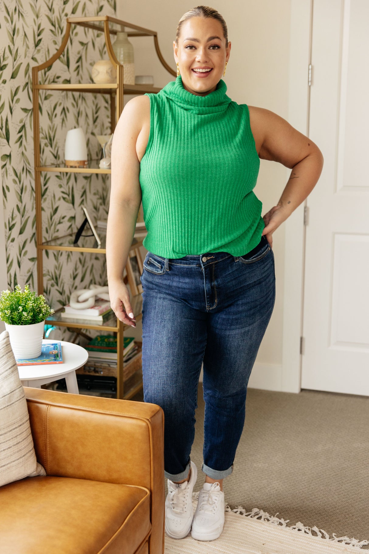 Before You Go Sleeveless Turtleneck Sweater - Liarian Unlimited Boutique
