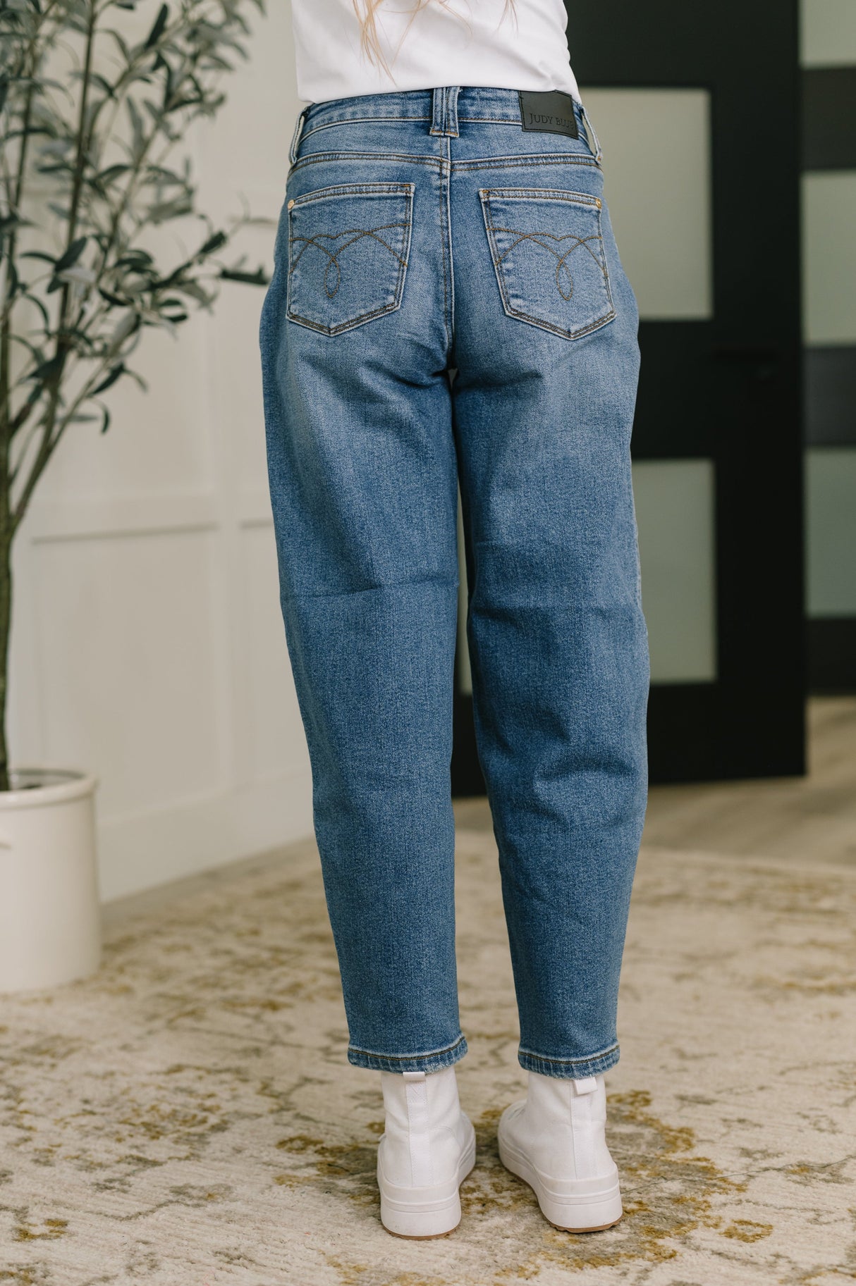 Bella High Waist Soft Barrel Stitch Thru Pocket