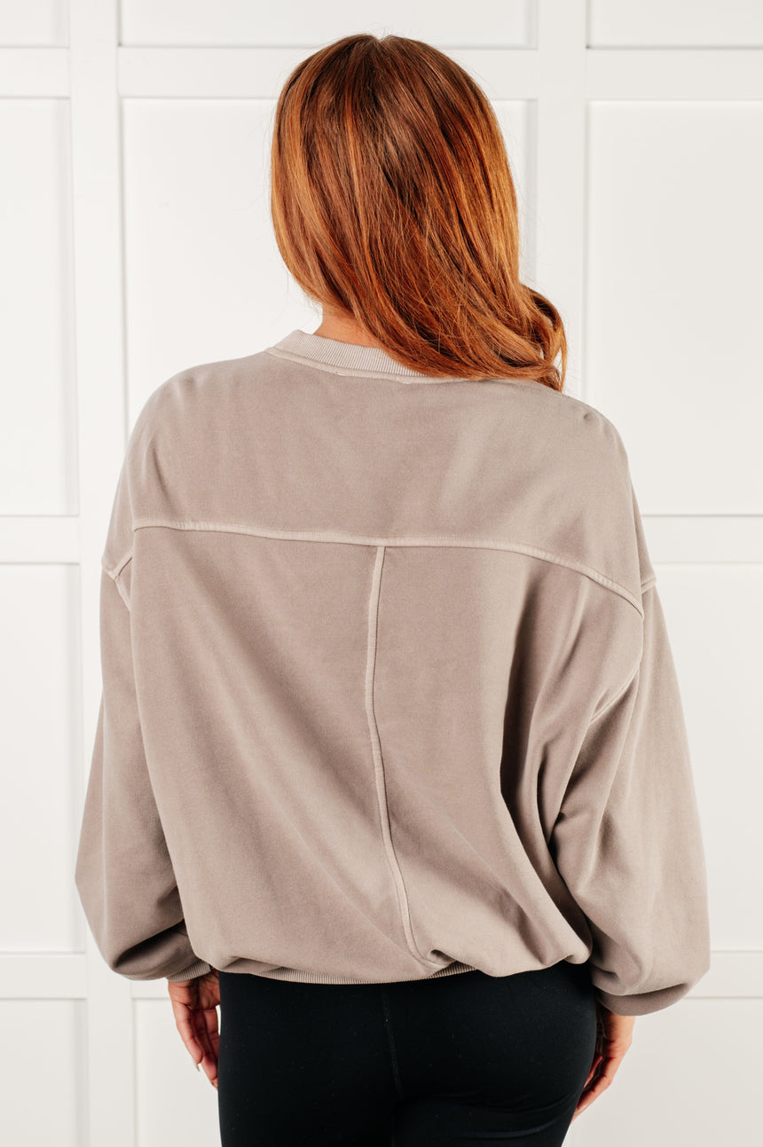 Beyond the Basics Pullover in Ash Mocha - Liarian Unlimited Boutique