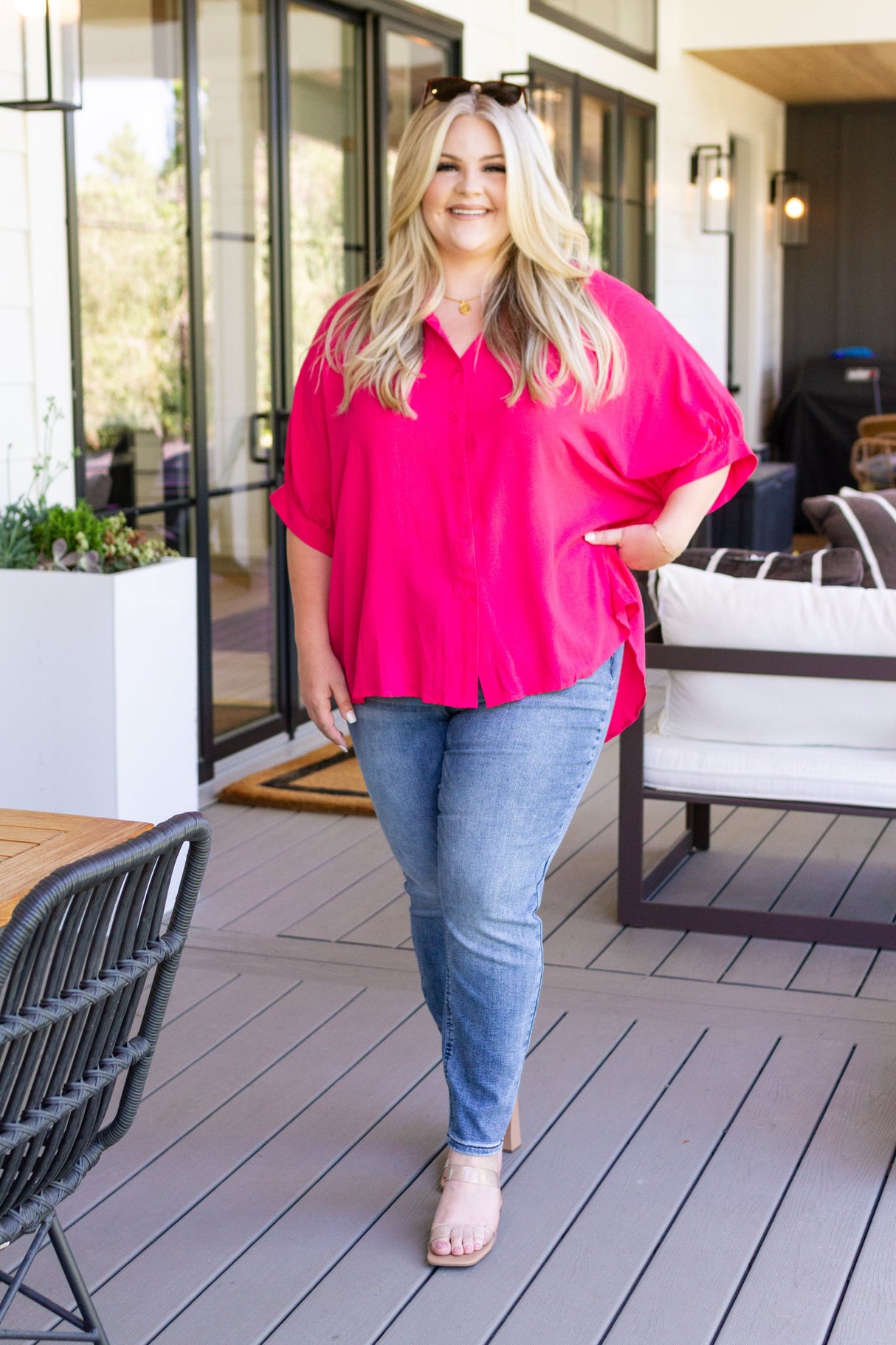 Blusa con botones Bounding Beauty