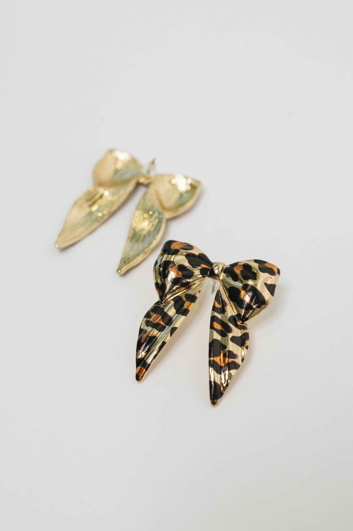Bow'd & Bold Leopard Print Bow Earrings