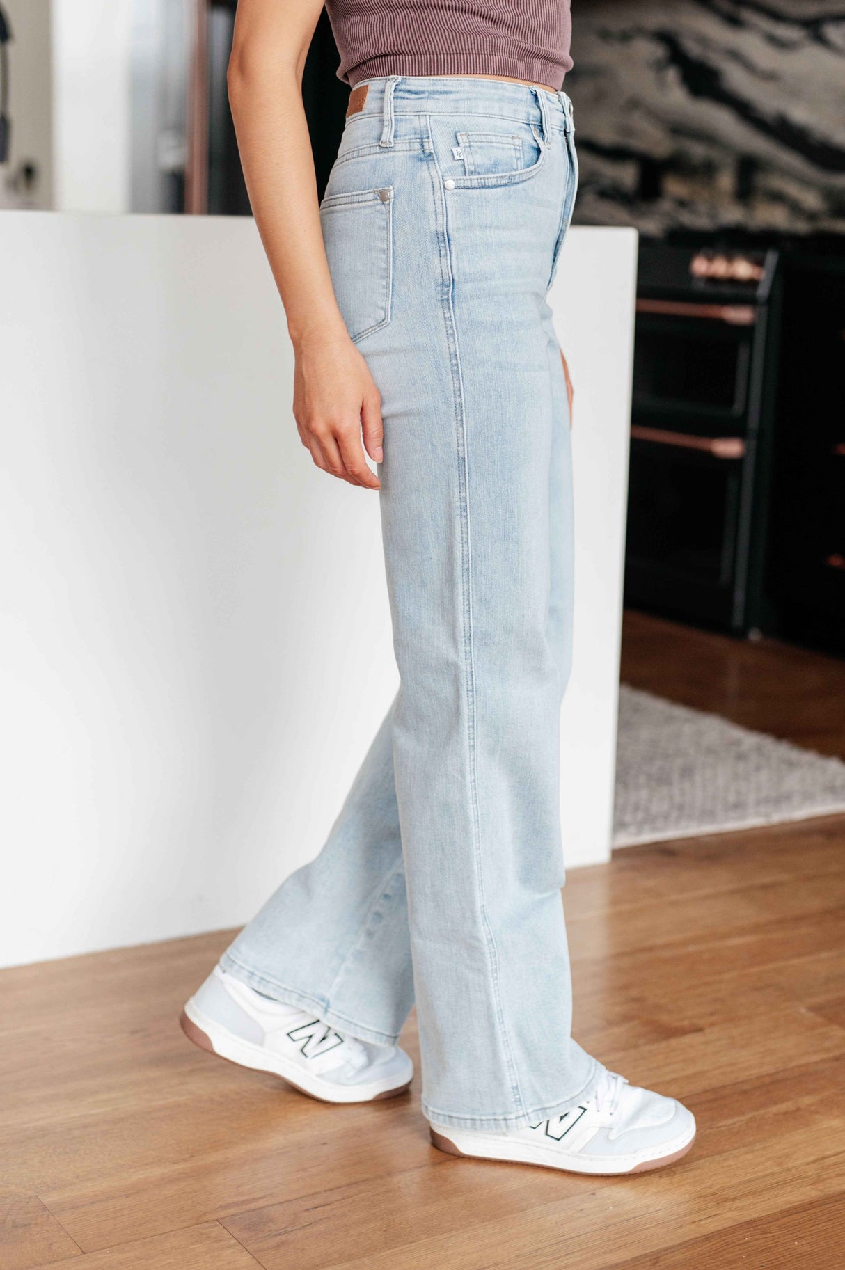 Brooke High Rise Control Top Vintage Wash Straight Jeans - Liarian Unlimited Boutique