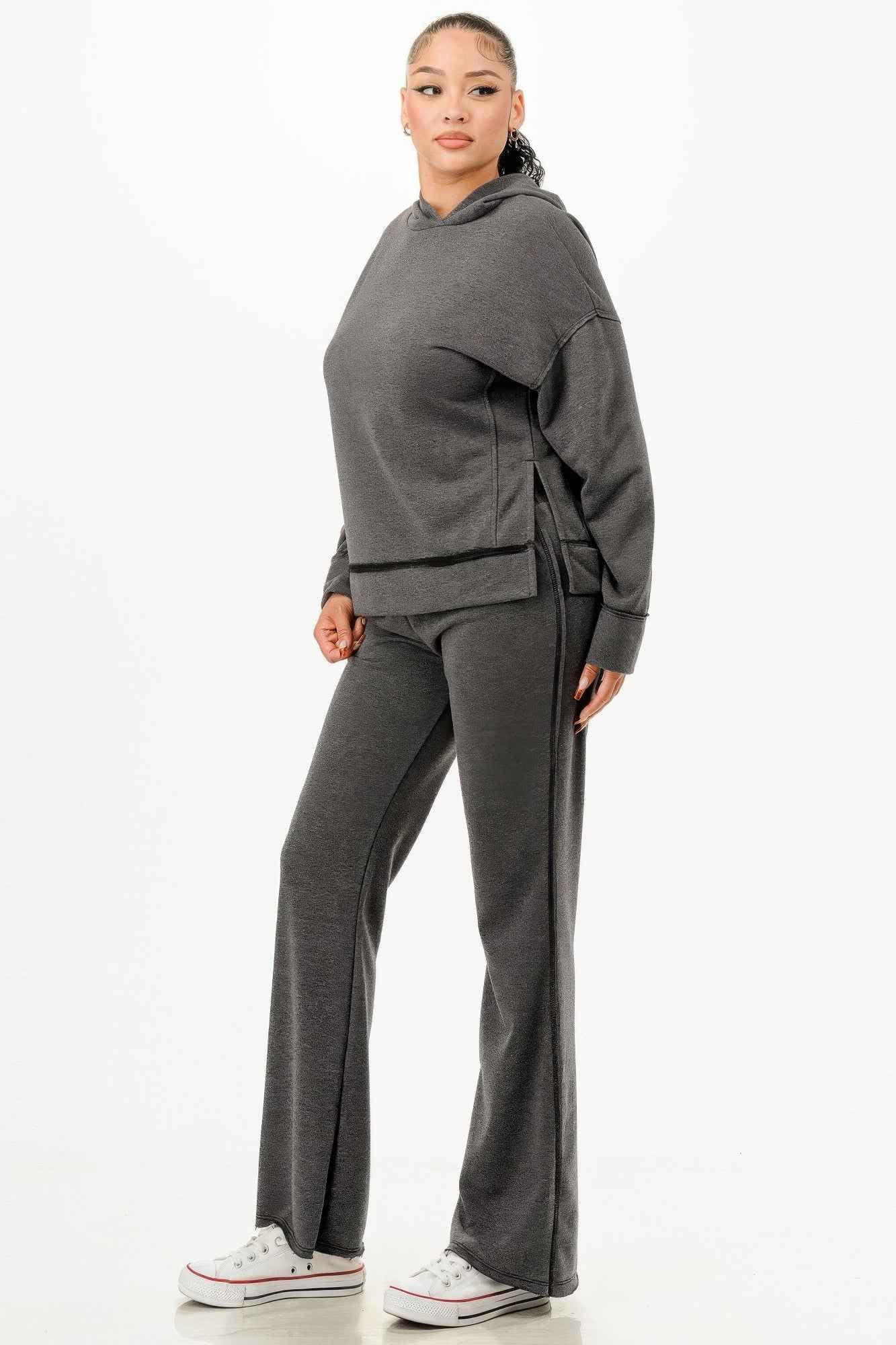 Washed Sweat Two-piece Set