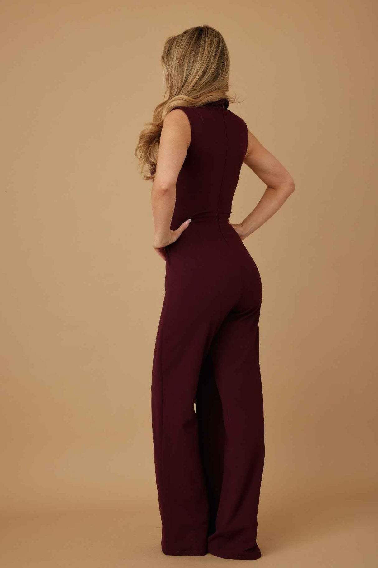 Open Flap With Metal Shank Button Jumpsuit