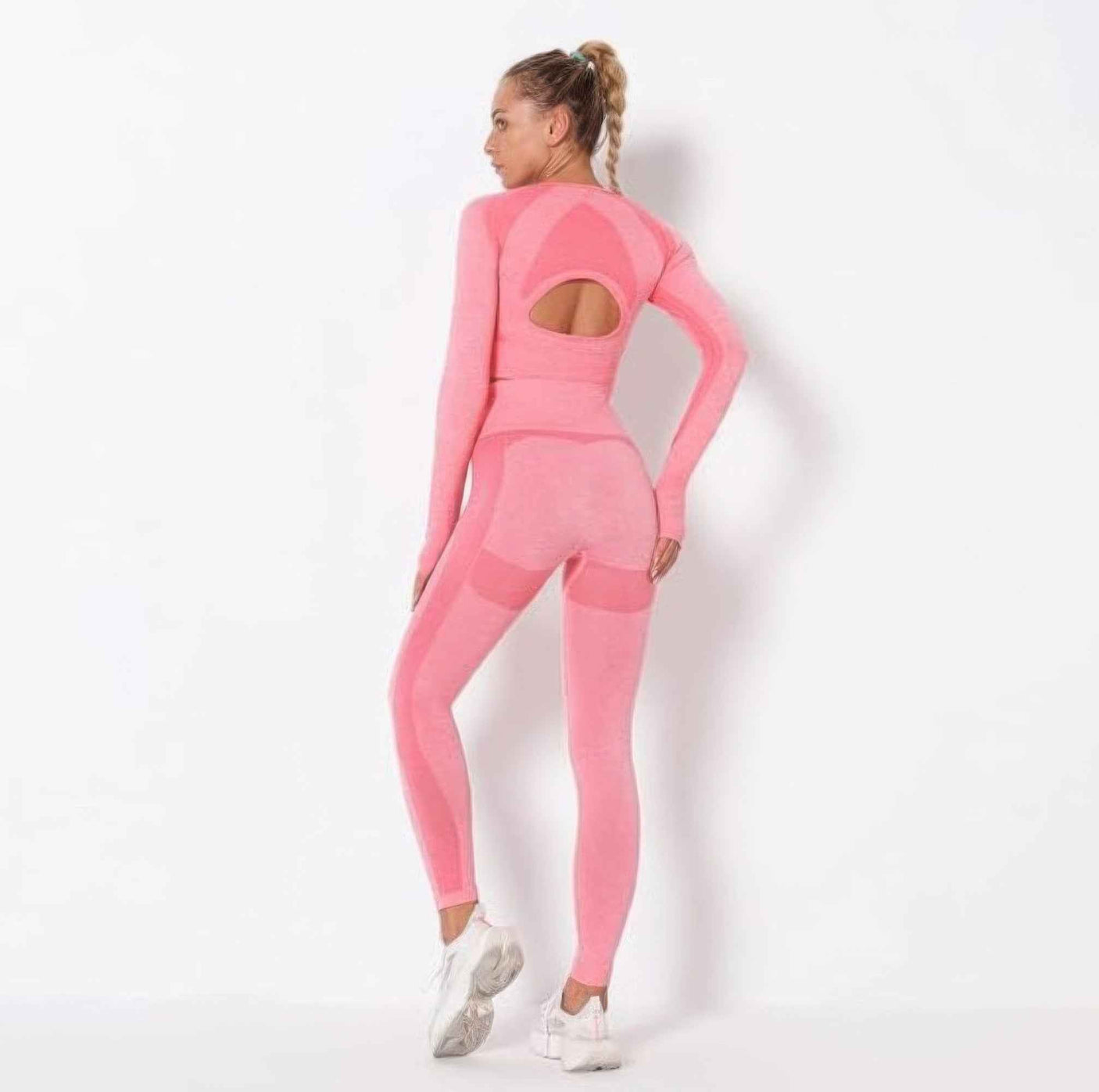 Seamless Long Sleeve Yoga Set