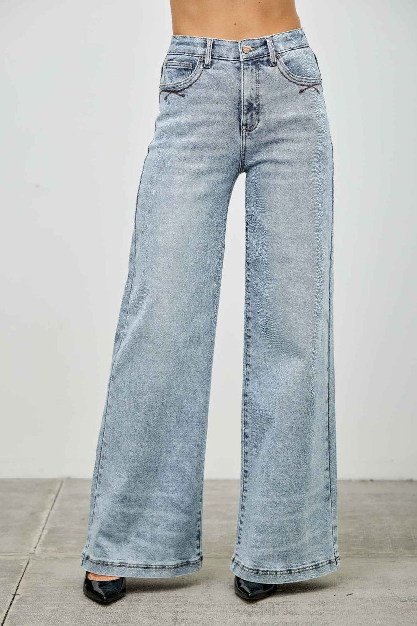 High Rise Wide Leg