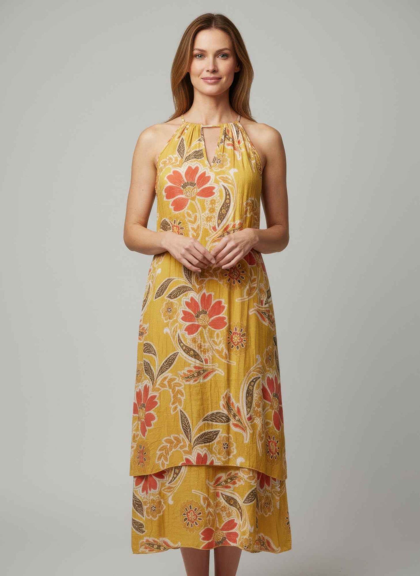 Mlle Gabrielle Floral Sleeveless Dress