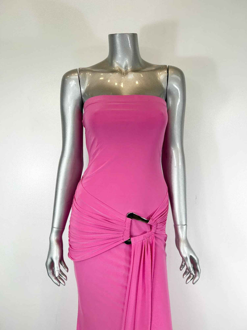 Modern Take On Draped Grecian Styles Maxi Dress