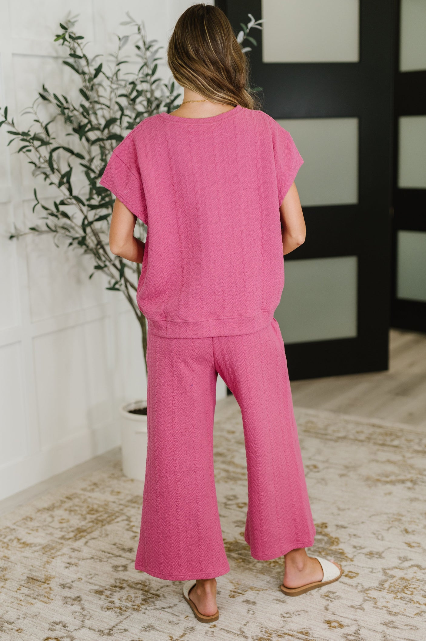 Can't Quit You - Pantalón corto estilo flair en color magenta