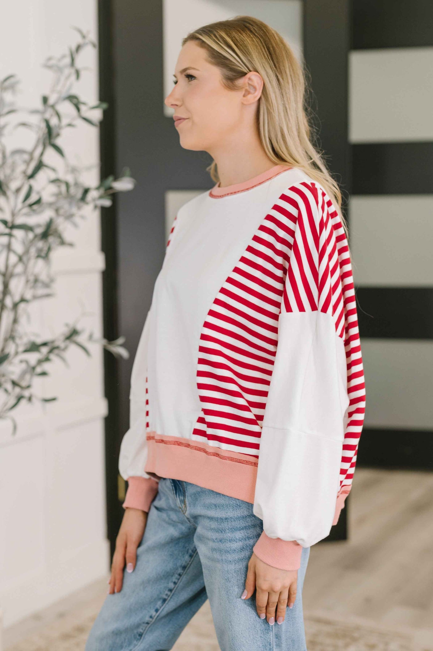Candy Stripes & Chill Sweatshirt