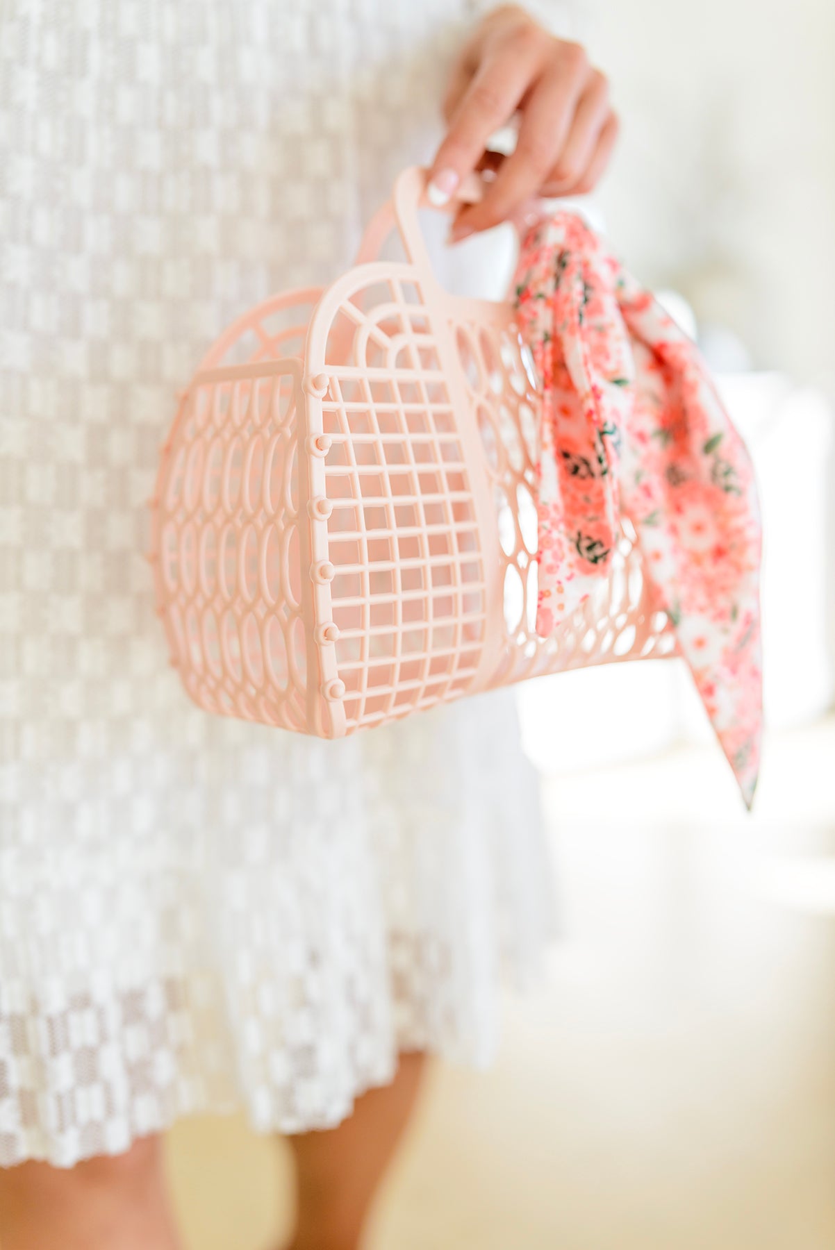 Bolso tote informal de gelatina
