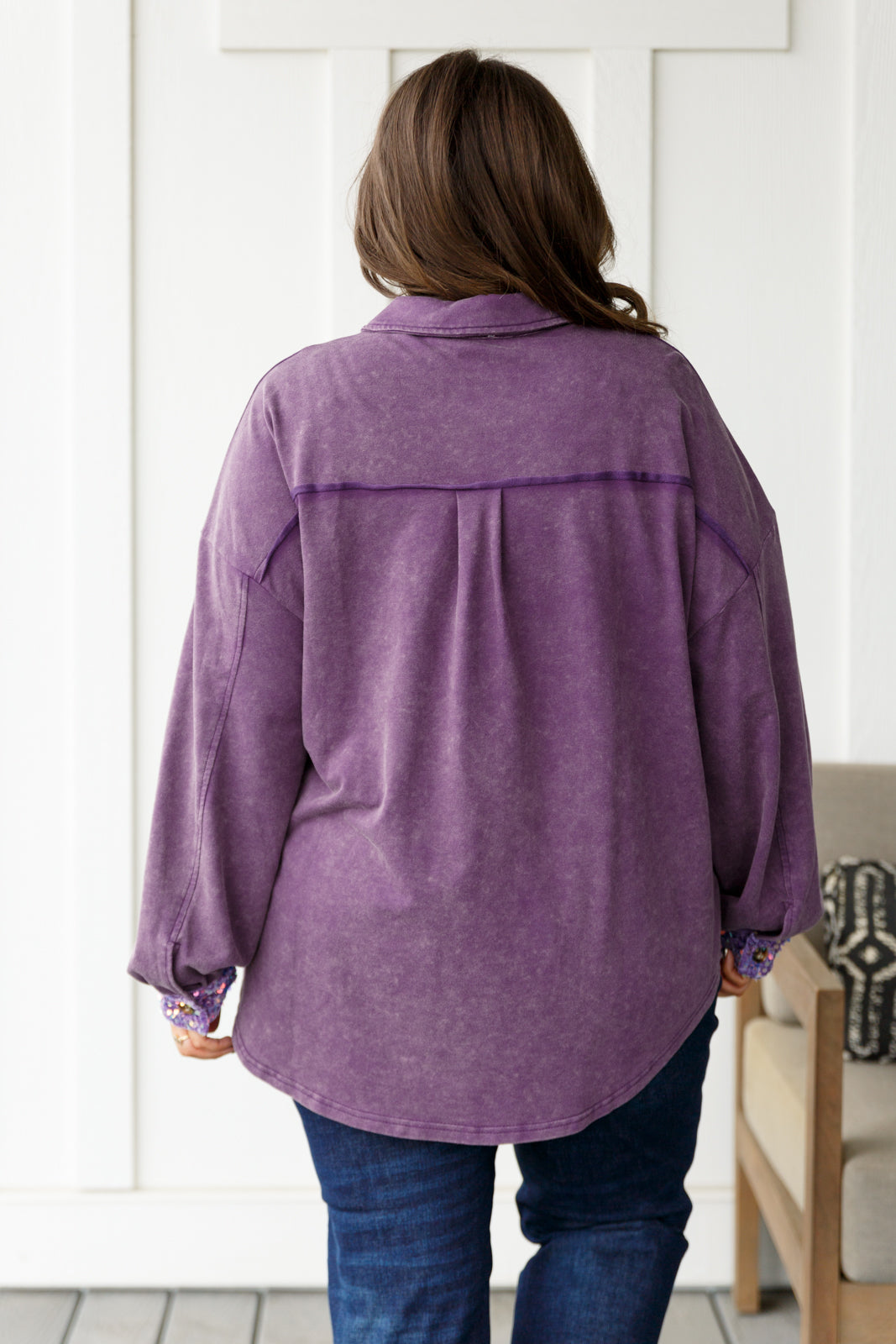 Chaqueta Caos de Lentejuelas en Morado