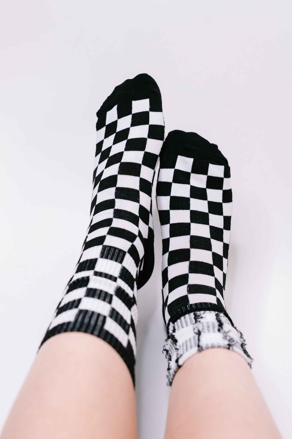 Check Yo'Self Quarter Socks