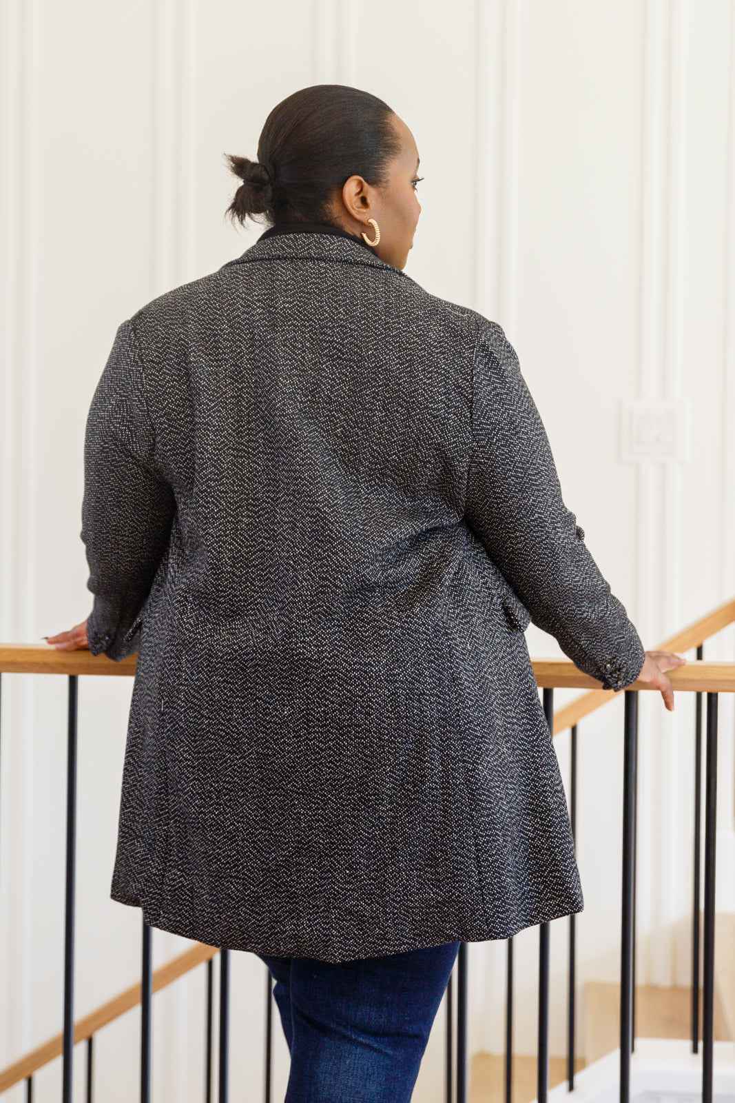 Chic Upon Arrival Button Down Blazer Jacket In Black - Liarian Unlimited Boutique