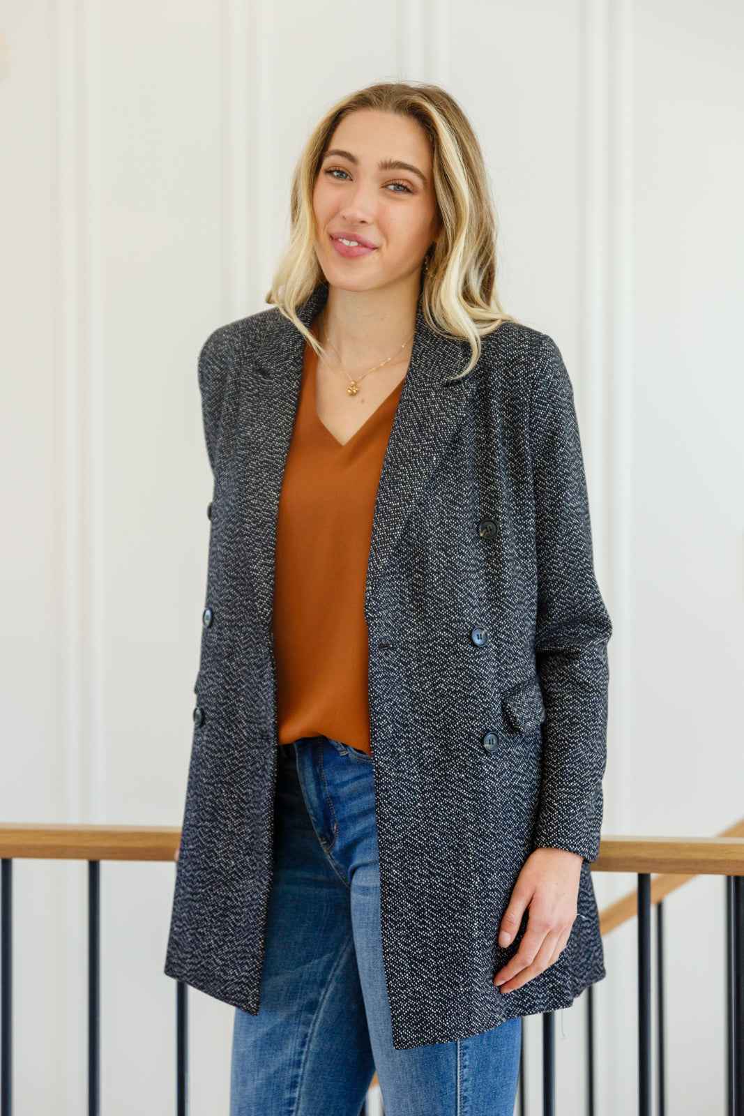 Chic Upon Arrival Button Down Blazer Jacket In Black - Liarian Unlimited Boutique