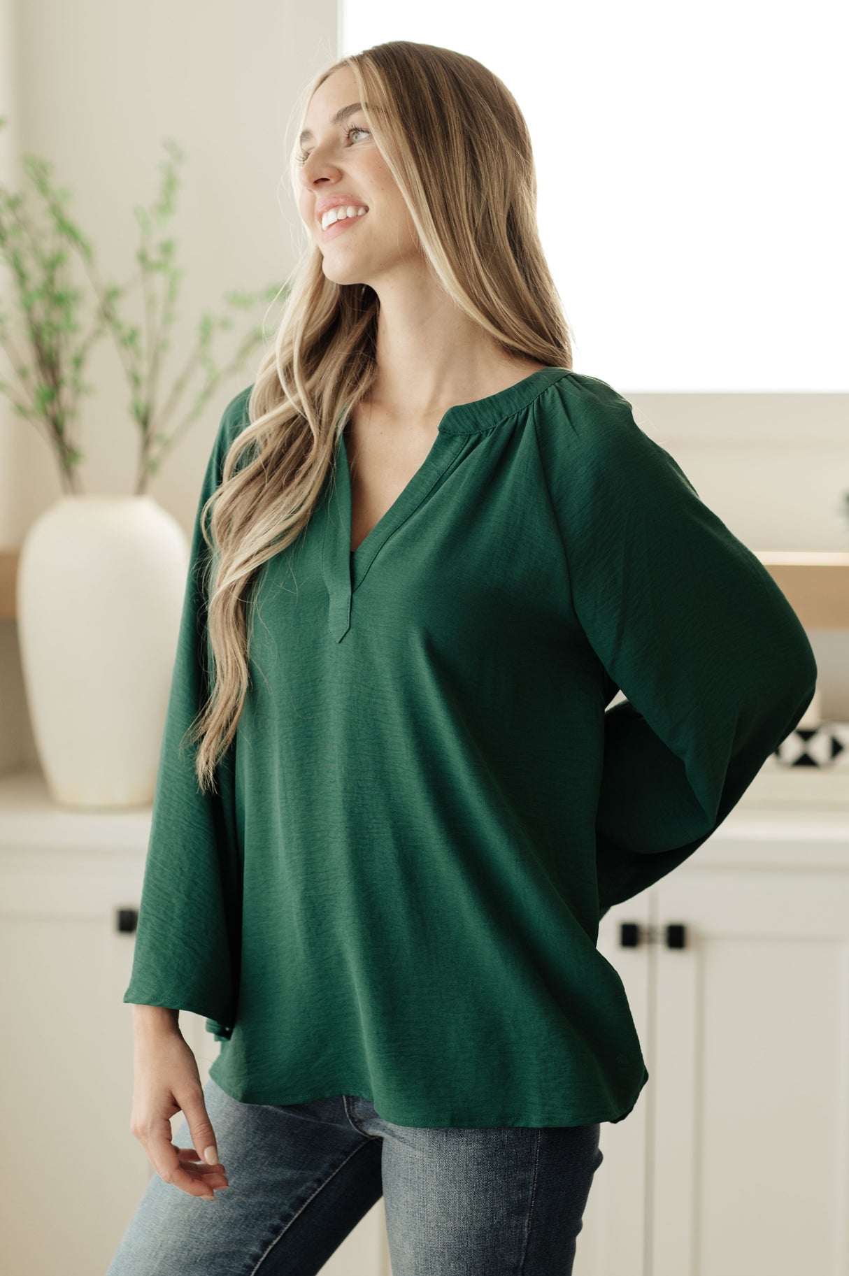 Blusa con cuello en V Climb On
