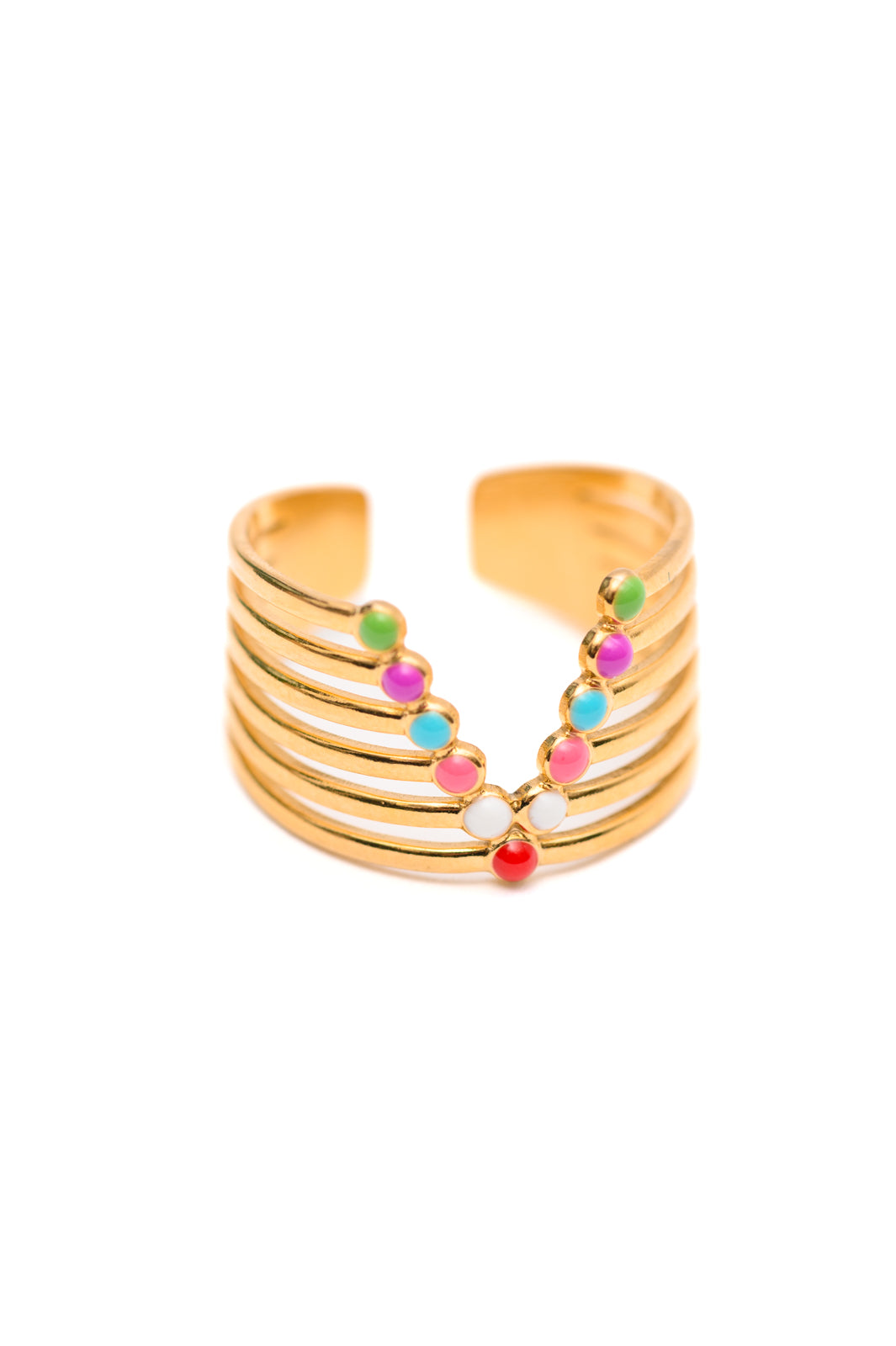 Anillo de color en las líneas
