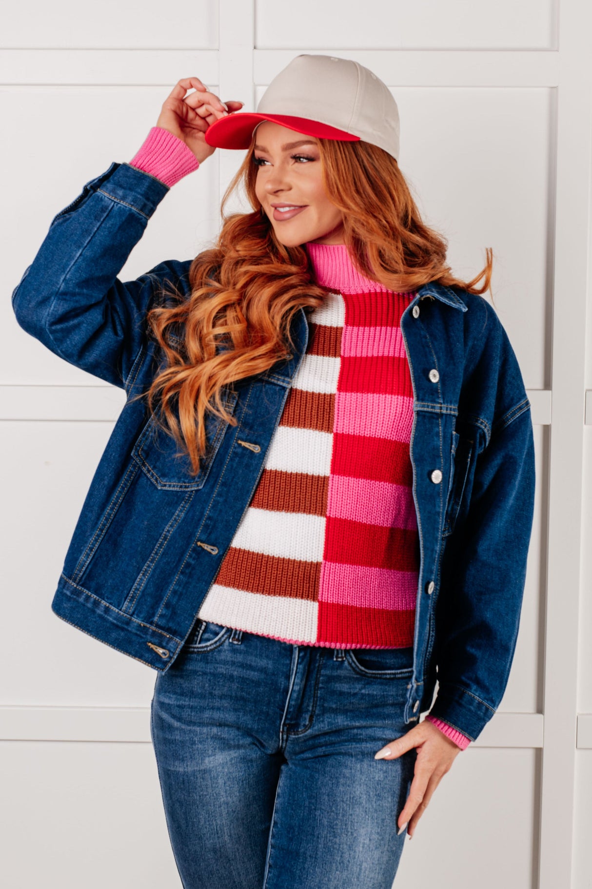 ¿Nos hemos encontrado? Chaqueta vaquera de gran tamaño