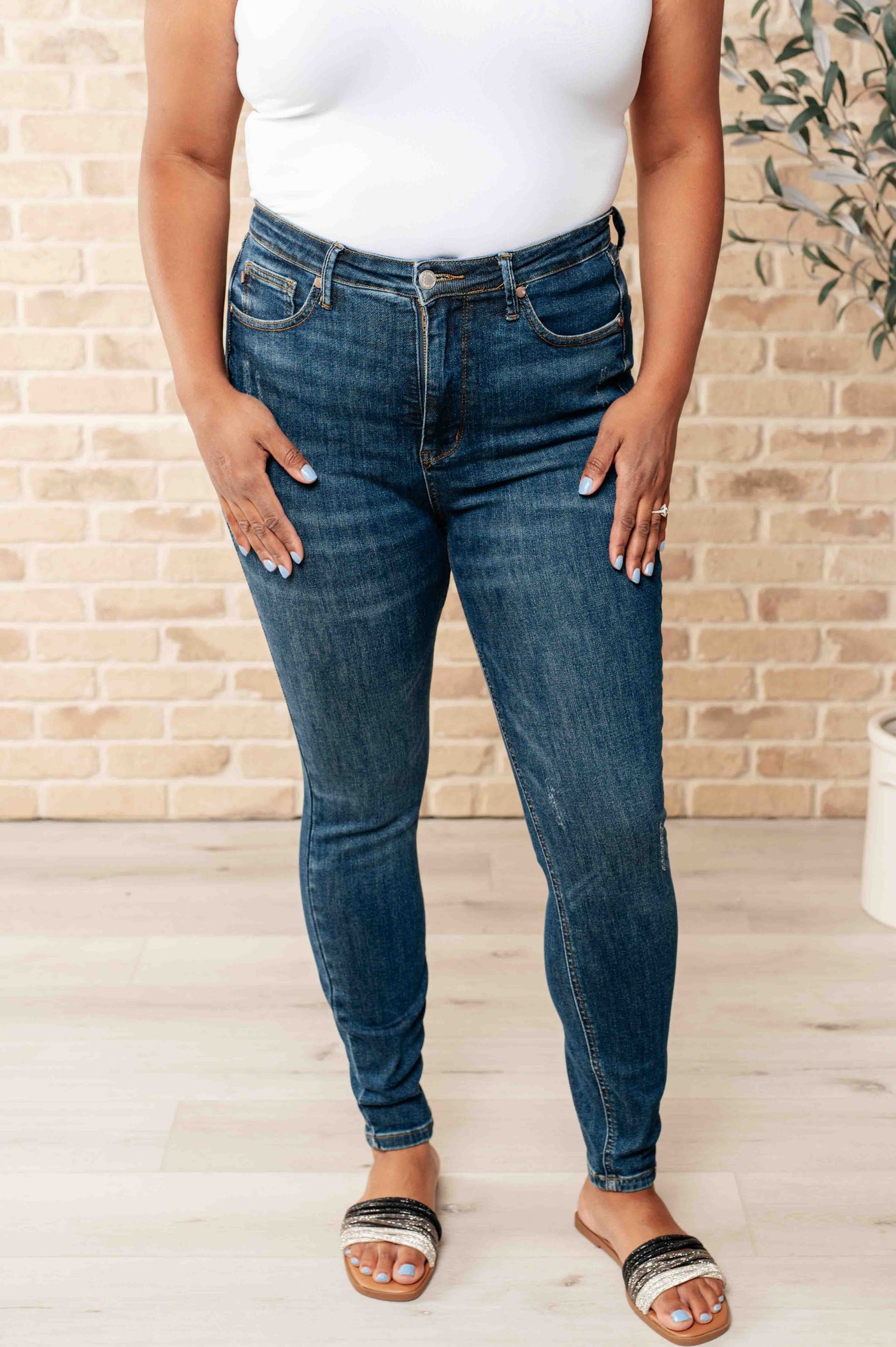 Cora High Rise Control Top Skinny Jeans - Liarian Unlimited Boutique