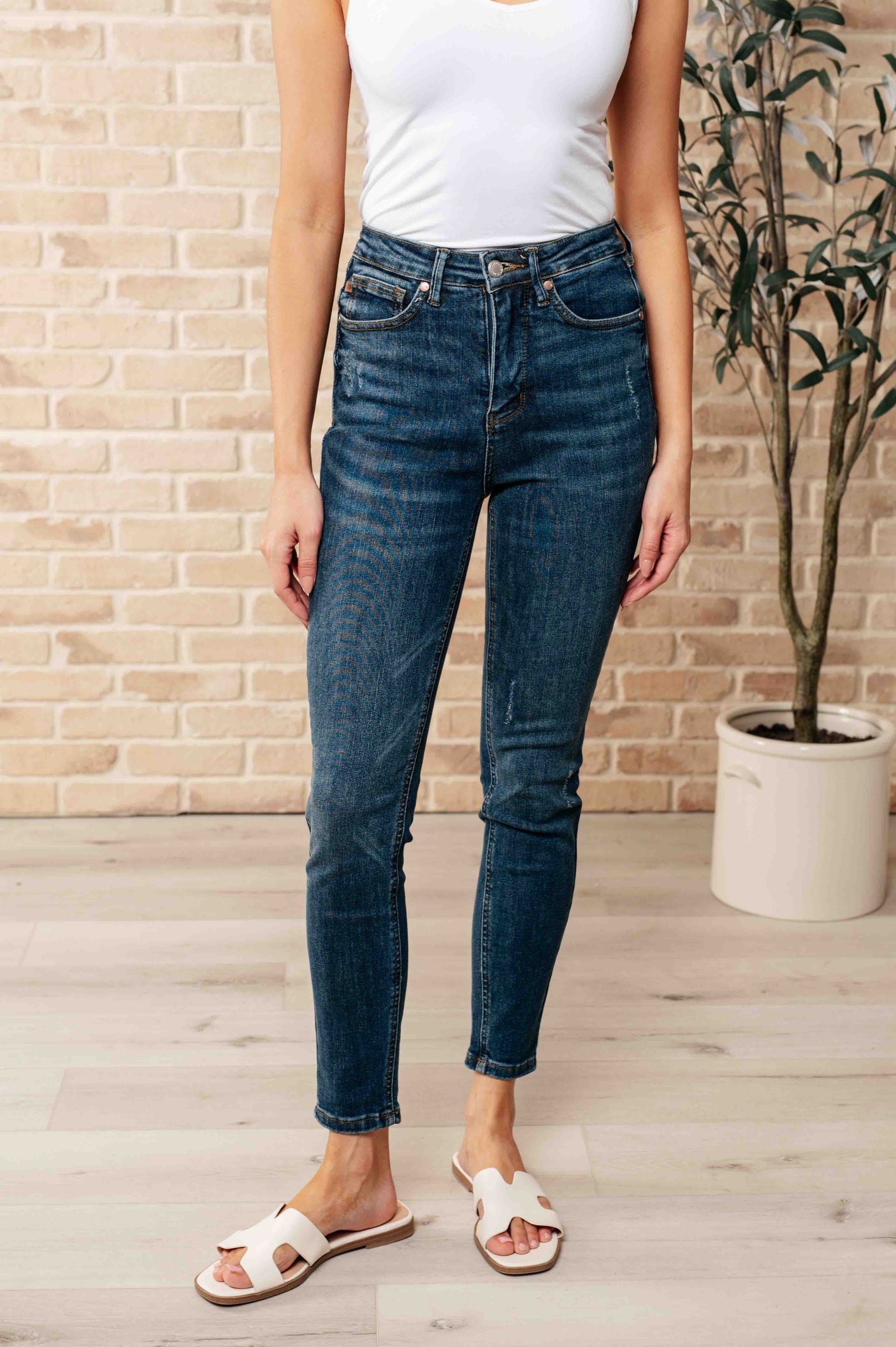 Cora High Rise Control Top Skinny Jeans - Liarian Unlimited Boutique