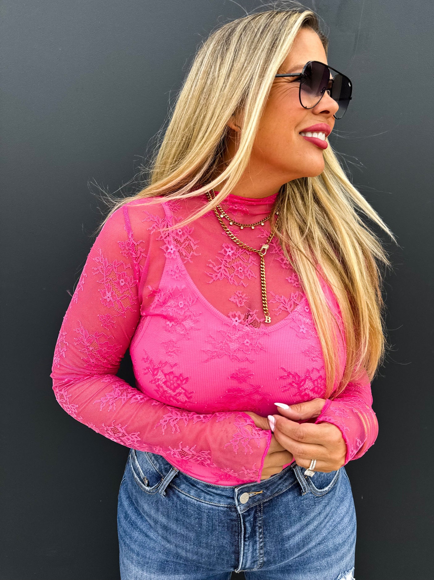Valentine Roxy Lace Top in Five Colors - Liarian Unlimited Boutique