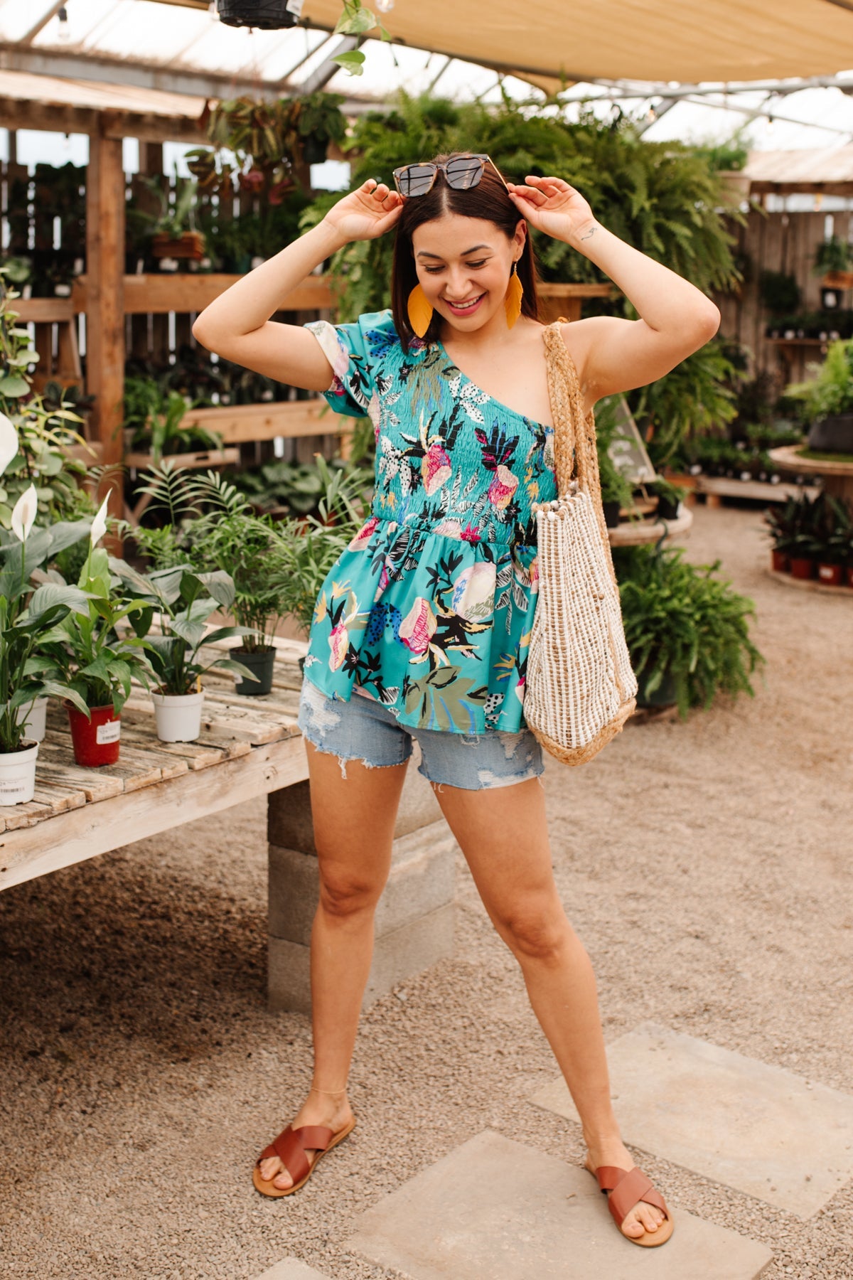 Blusa Day Trip en color esmeralda