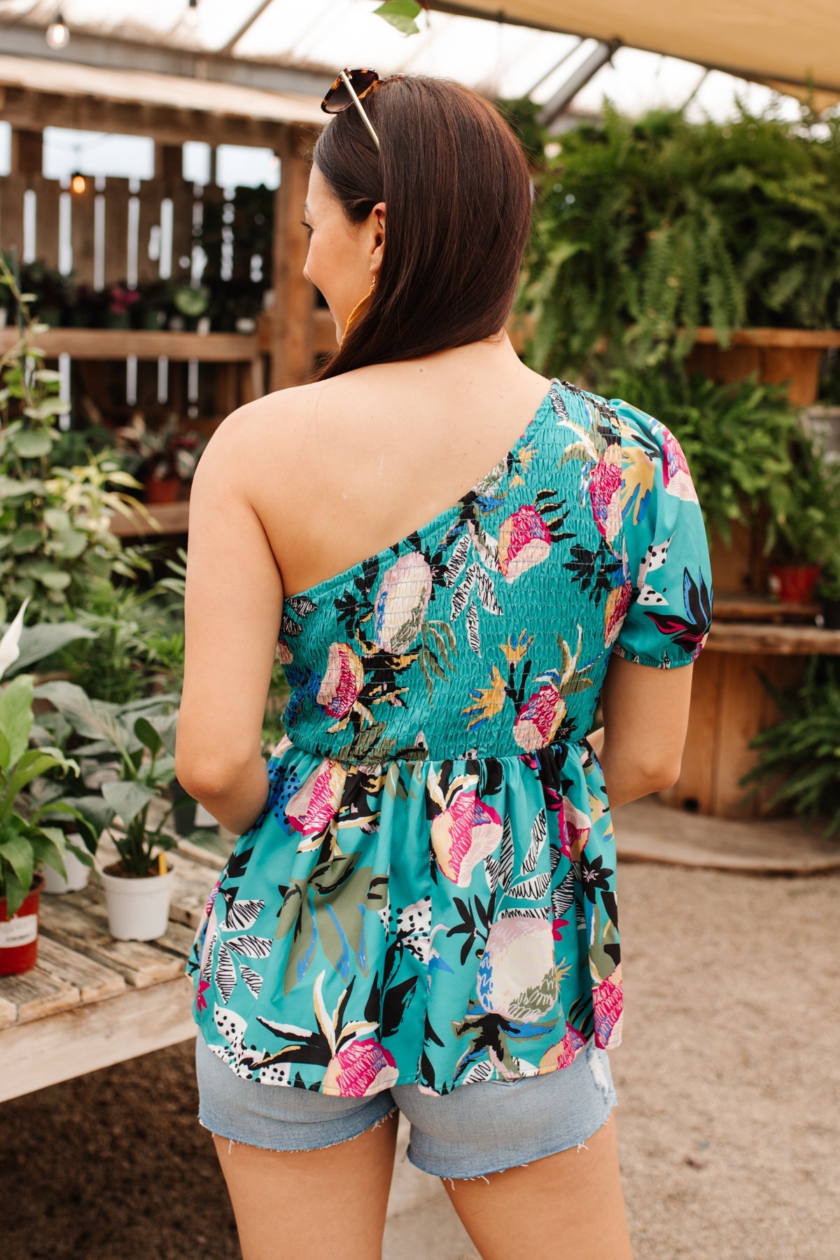 Blusa Day Trip en color esmeralda