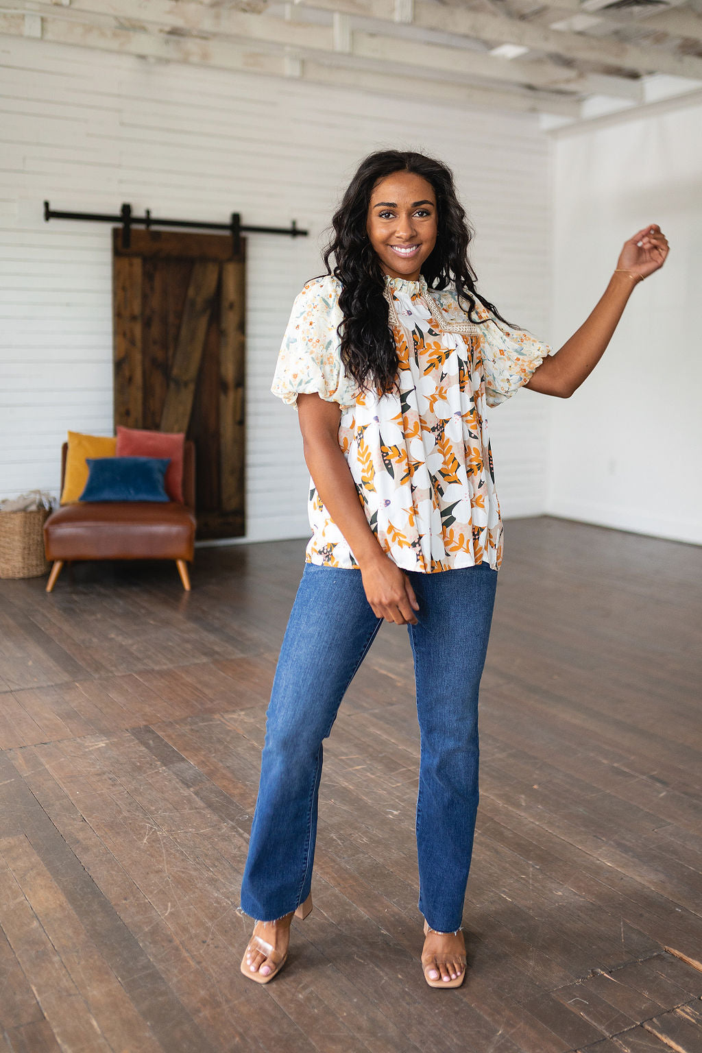 Top estampado floral mixto Daydreamer