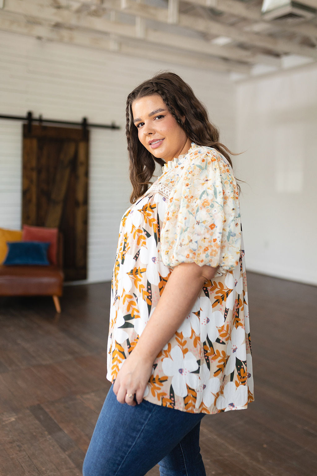 Top estampado floral mixto Daydreamer