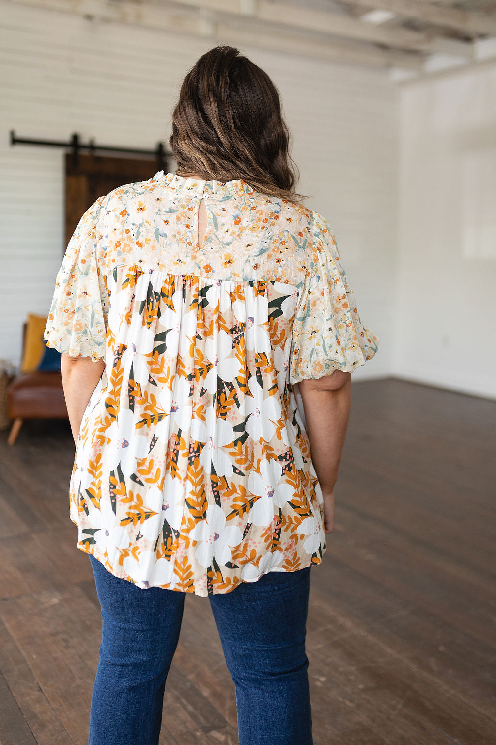 Top estampado floral mixto Daydreamer