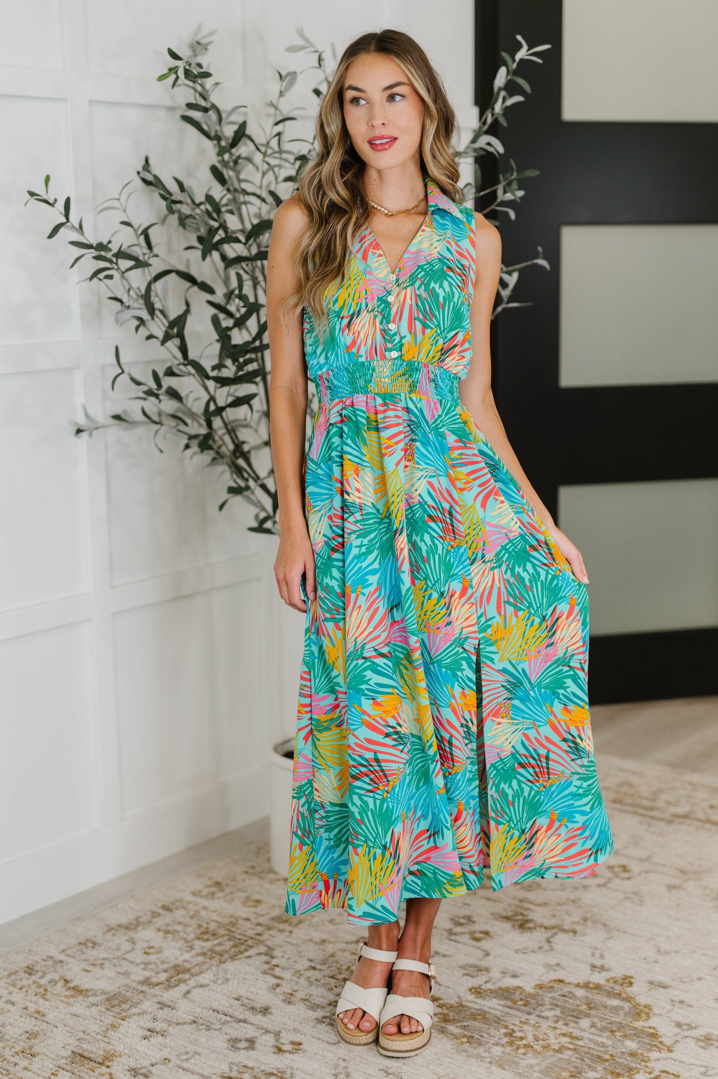 Vestido sin mangas "Don't Be Shy, Babe" en color menta