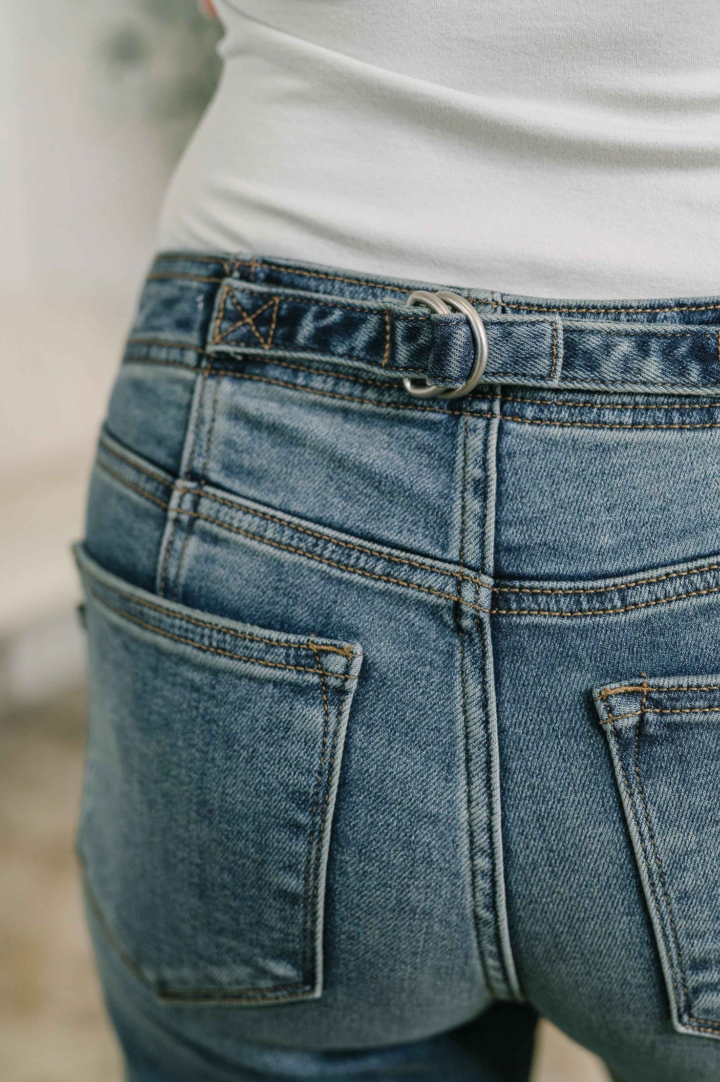 Doris Mid Rise Boyfriend with Adjustable Back Tab + Hollywood WB