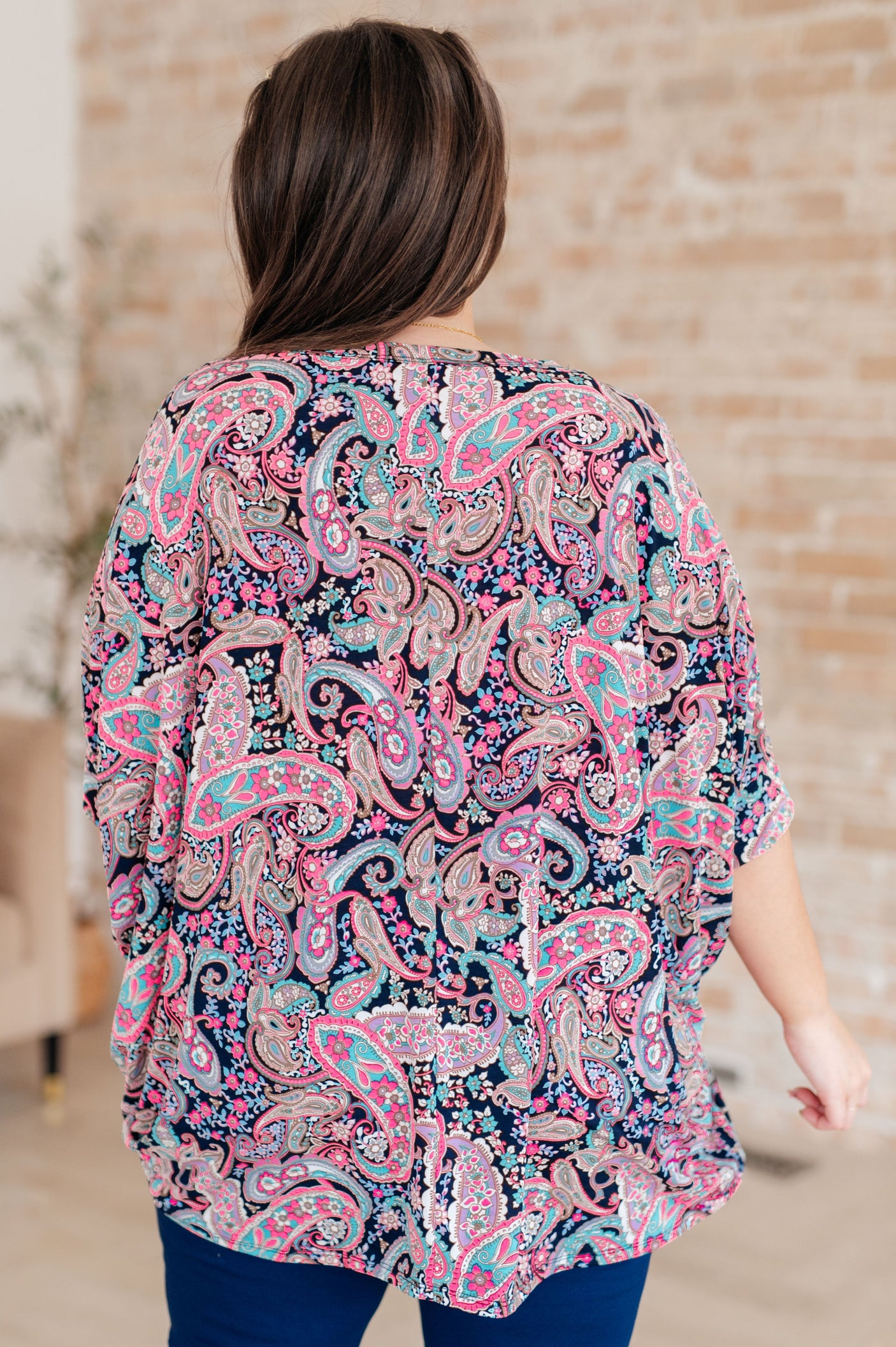 Essentially You Top in Pink Paisley - Liarian Unlimited Boutique