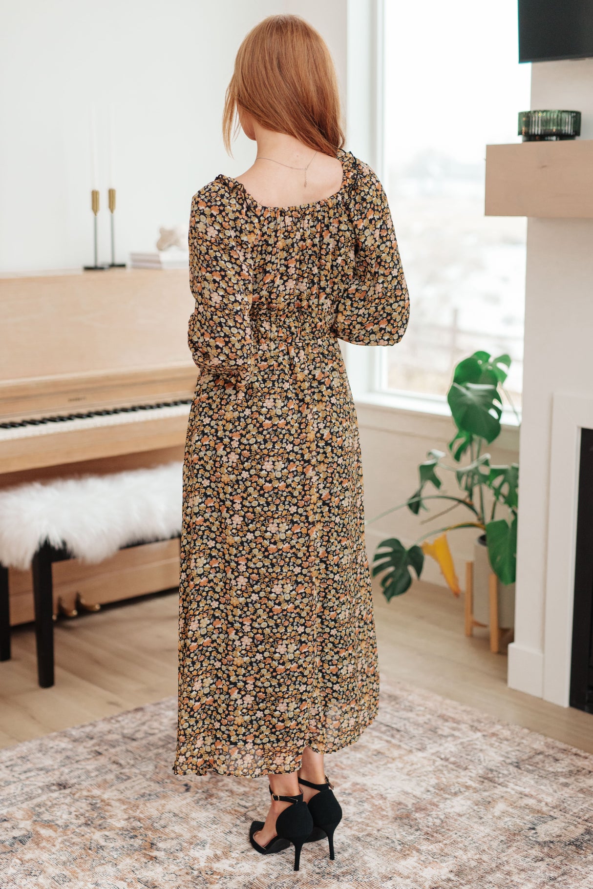 Vestido largo floral Ever So Briefly