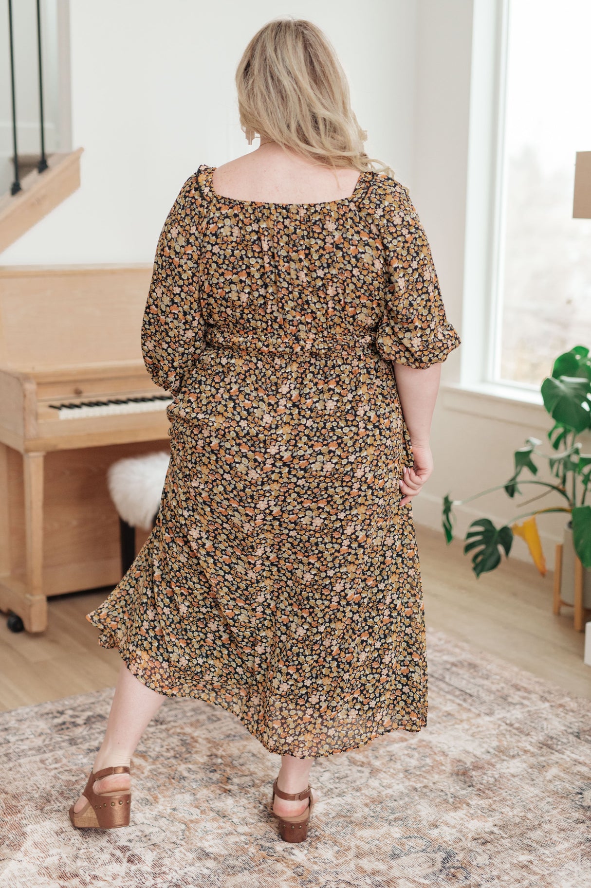 Vestido largo floral Ever So Briefly