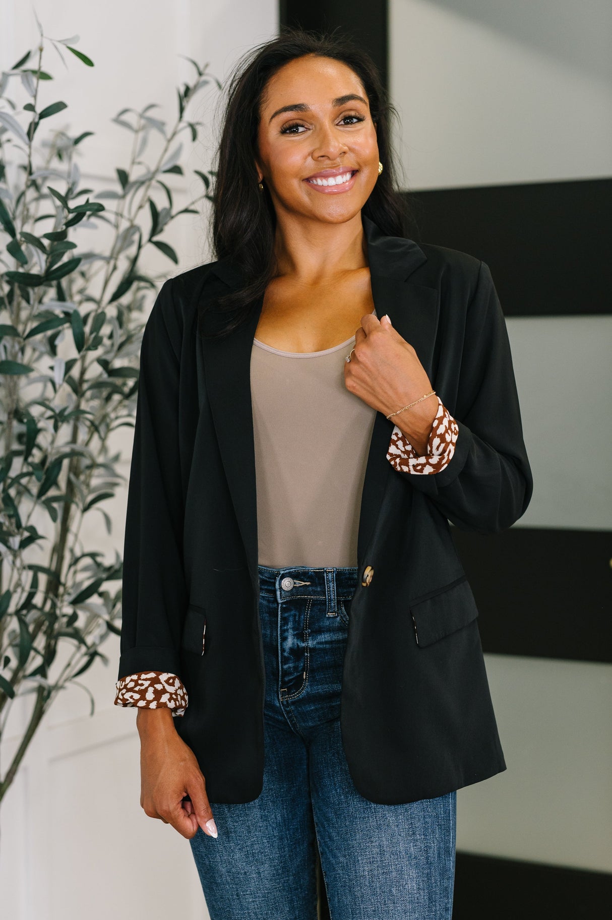 Blazer de uso diario en negro
