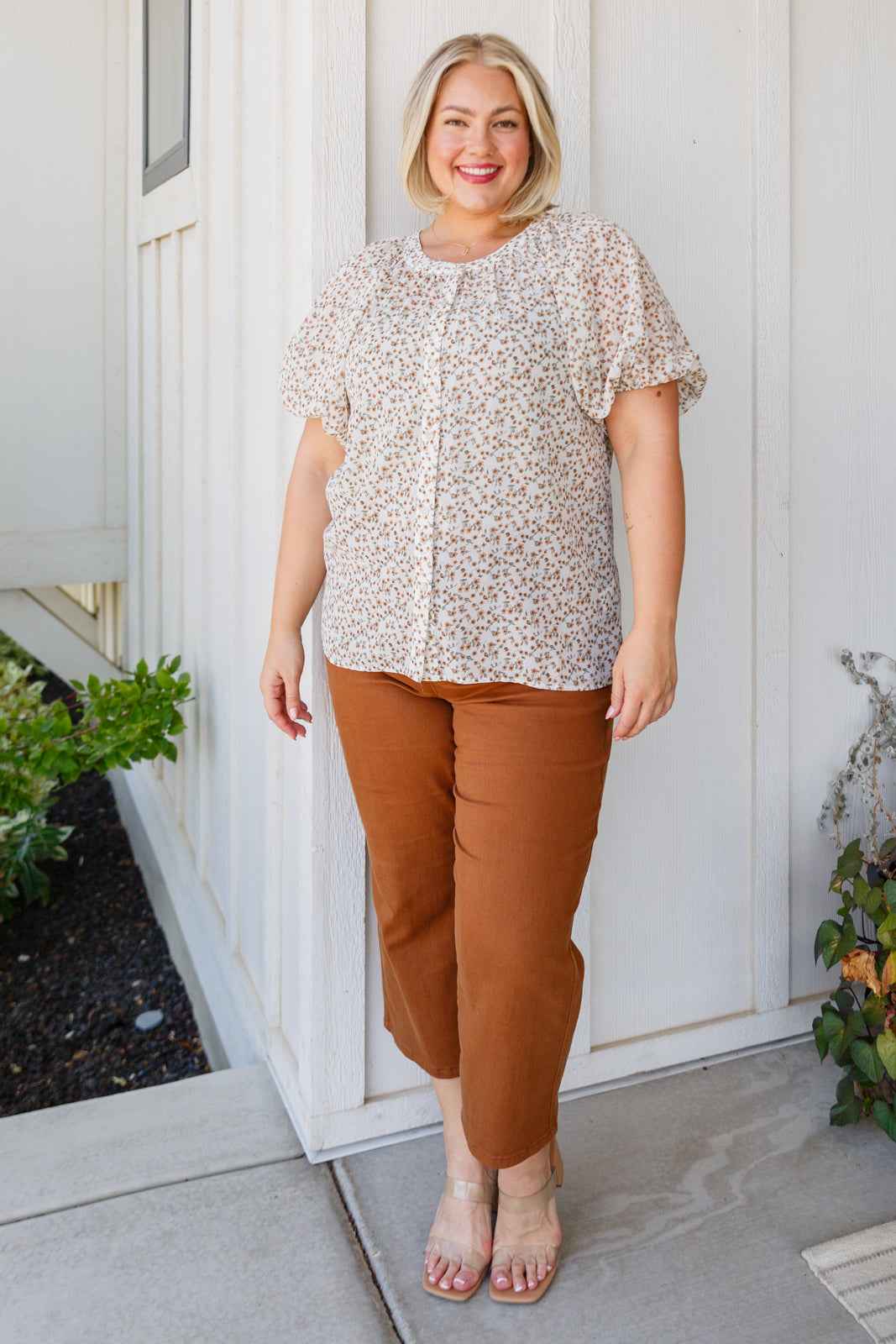 Fancy Me Floral Button Down - Liarian Unlimited Boutique