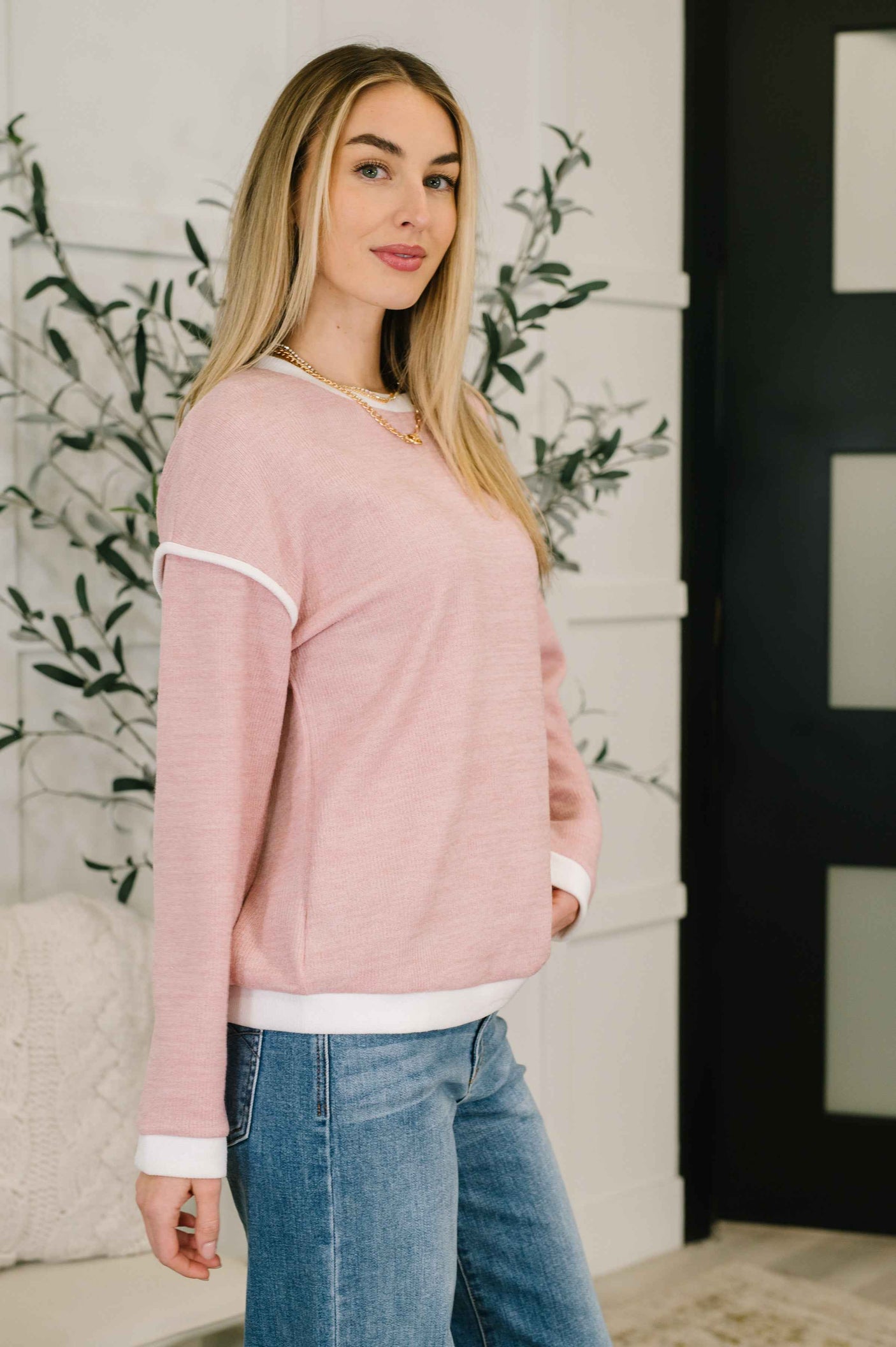 Feeling Restless Textured Drop Shoulder Top