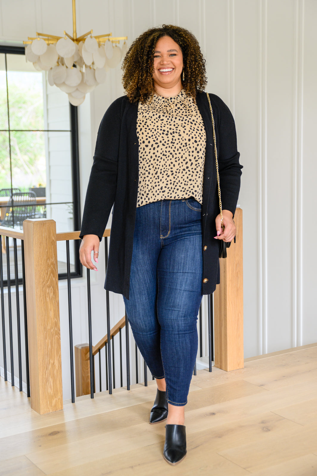 Pantalones vaqueros ajustados Georgia Back Yoke con bolsillo para el móvil