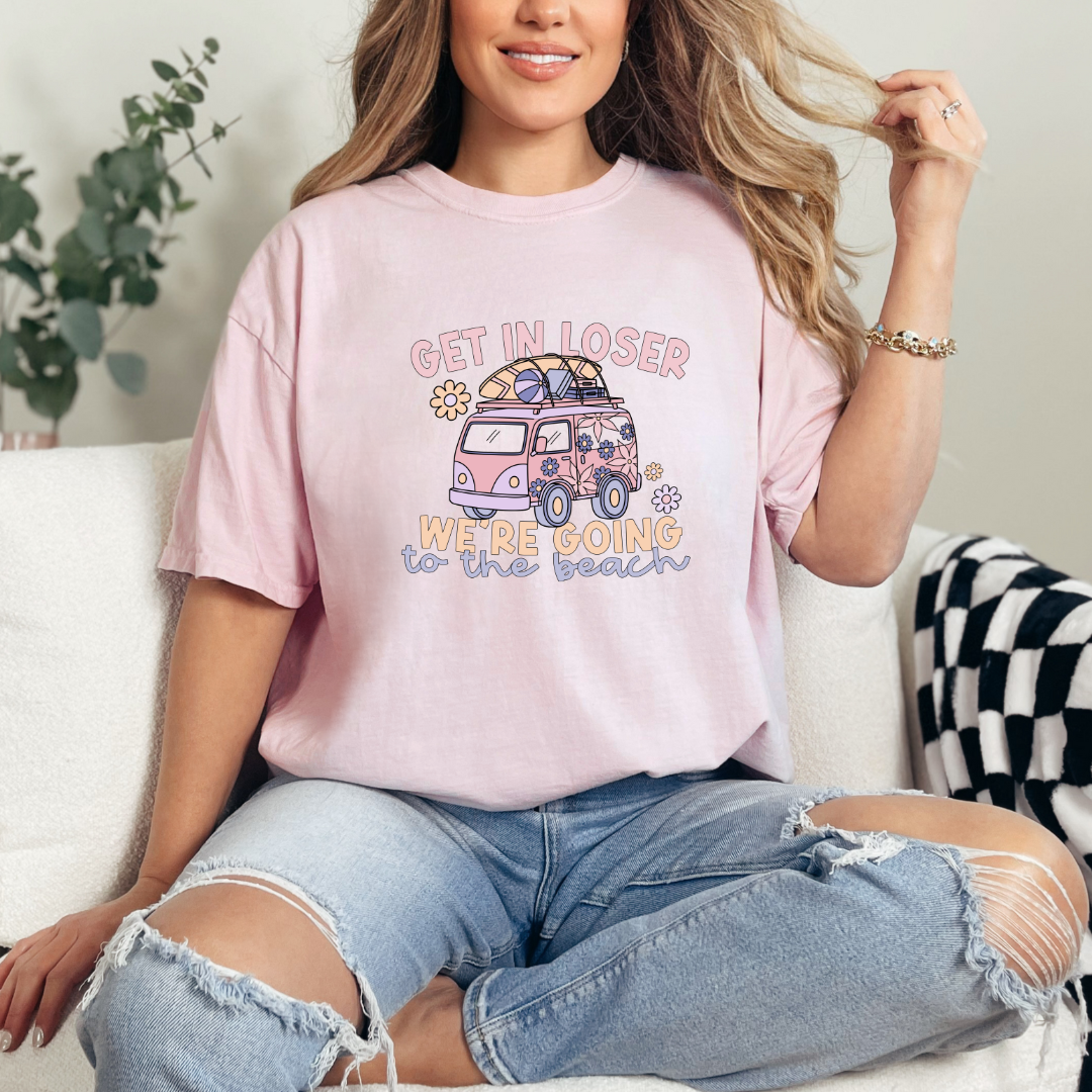 Ponte la camiseta gráfica "Perdedor, vamos a la playa"