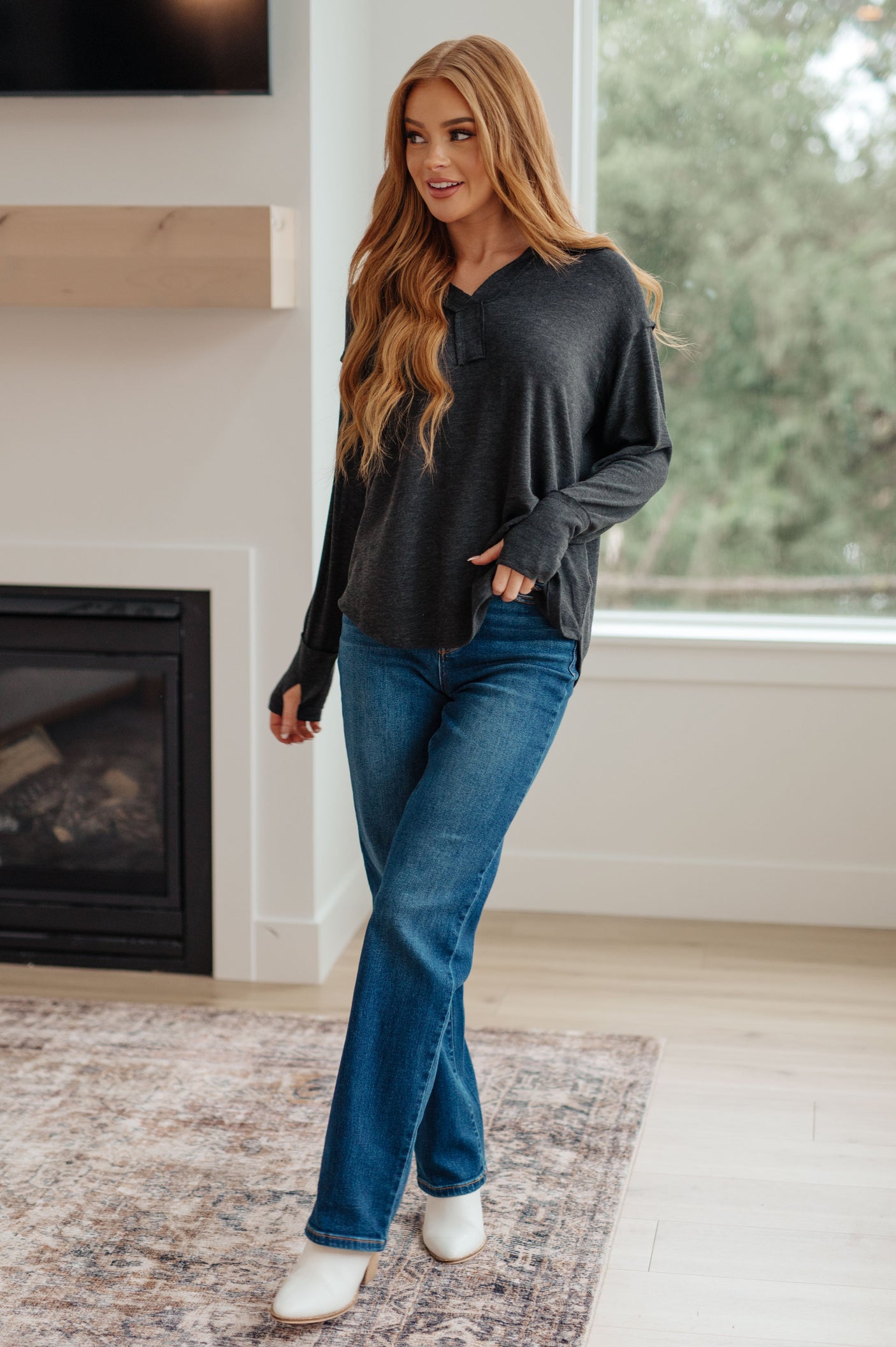 Camiseta de manga larga con amuleto de la suerte